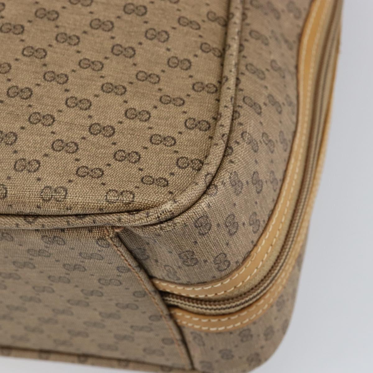 GUCCI Micro GG Supreme Web Sherry Line Bag PVC Beige 012 4864 39 Auth 152930