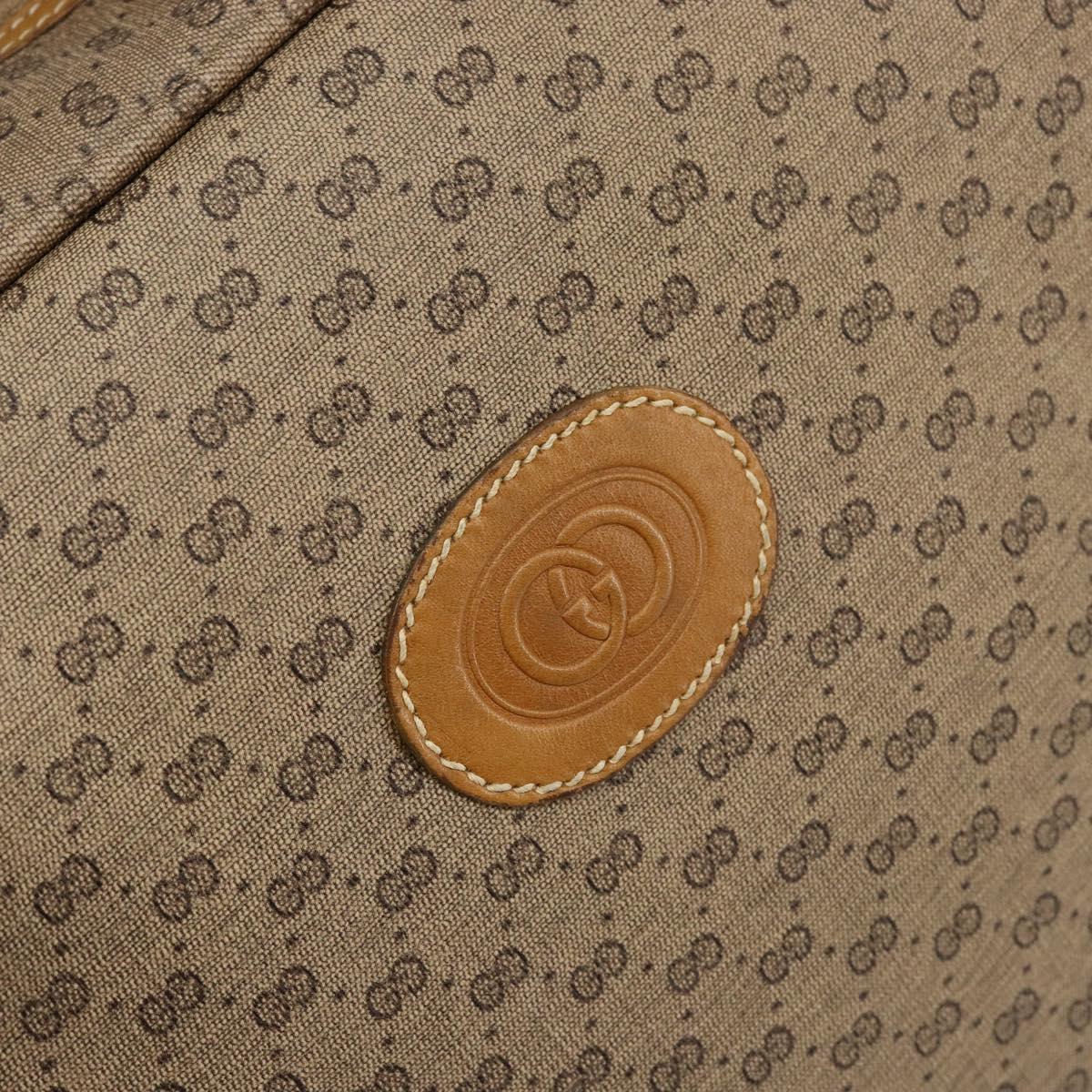 GUCCI Micro GG Supreme Web Sherry Line Bag PVC Beige 012 4864 39 Auth 152930