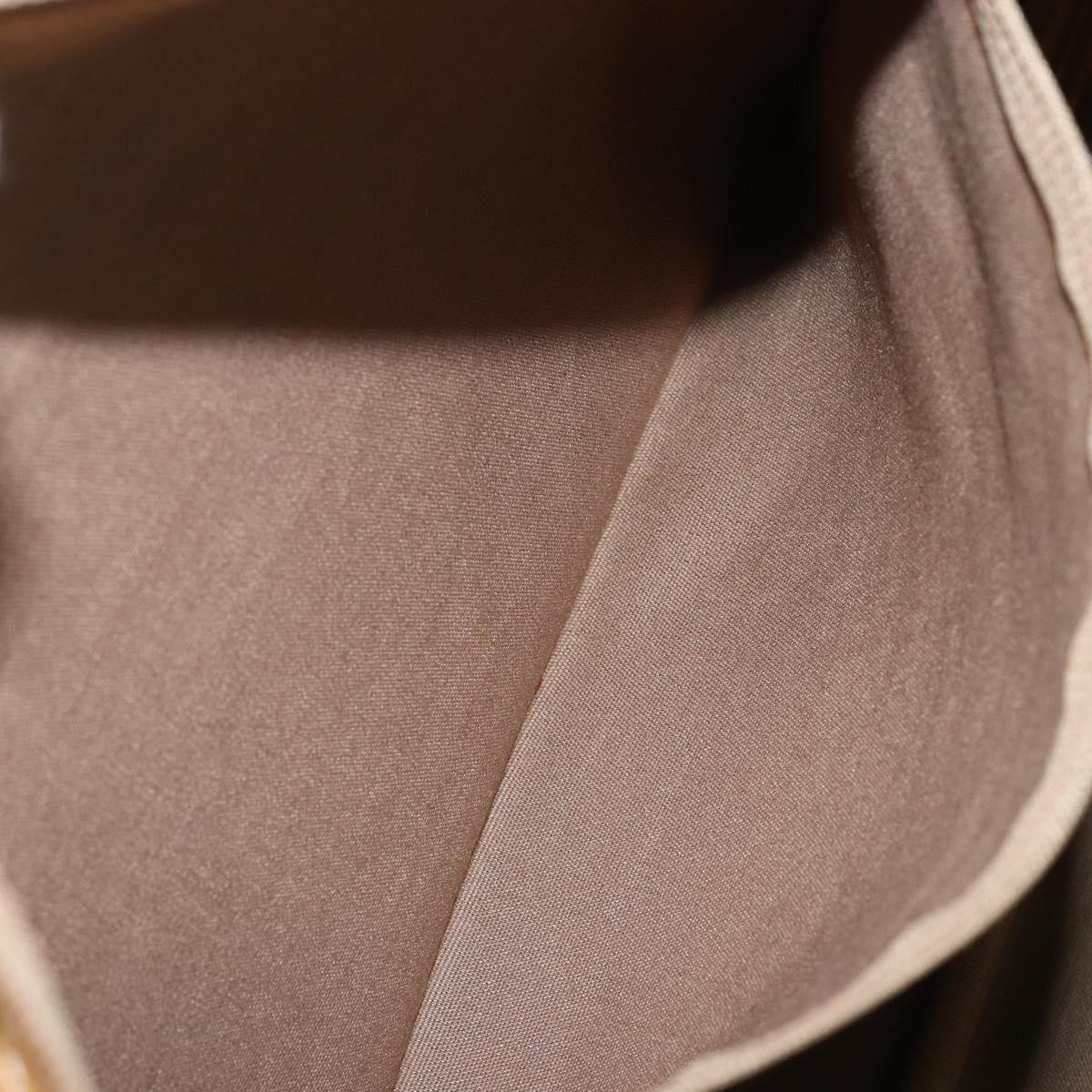 GUCCI Micro GG Supreme Web Sherry Line Bag PVC Beige 012 4864 39 Auth 152930