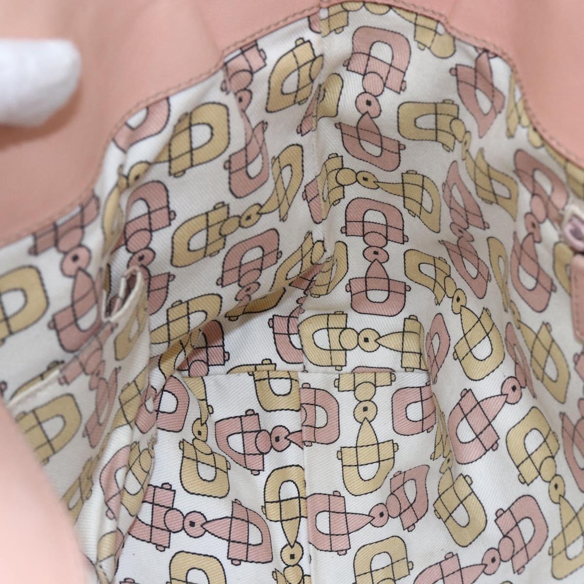 GUCCI GG Canvas Guccissima Abbey Tote Bag Leather Pink Gold 189831 Auth 152938