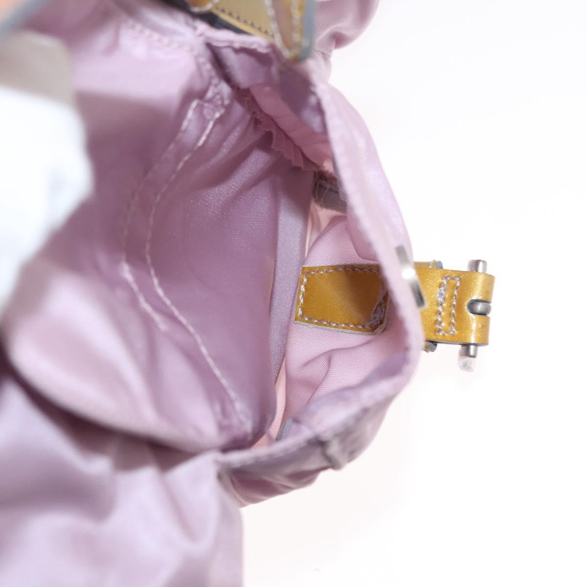 PRADA Backpack Nylon Pink Silver Auth 152952