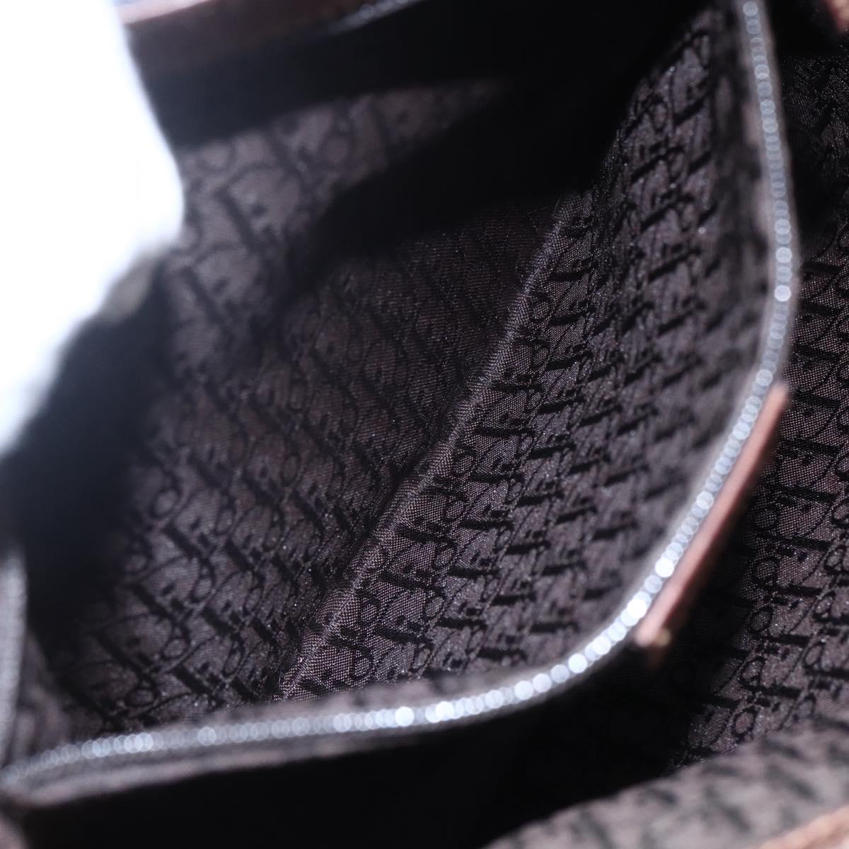 Christian Dior Street Chic Shoulder Bag Denim Leather Navy gold Auth 152959