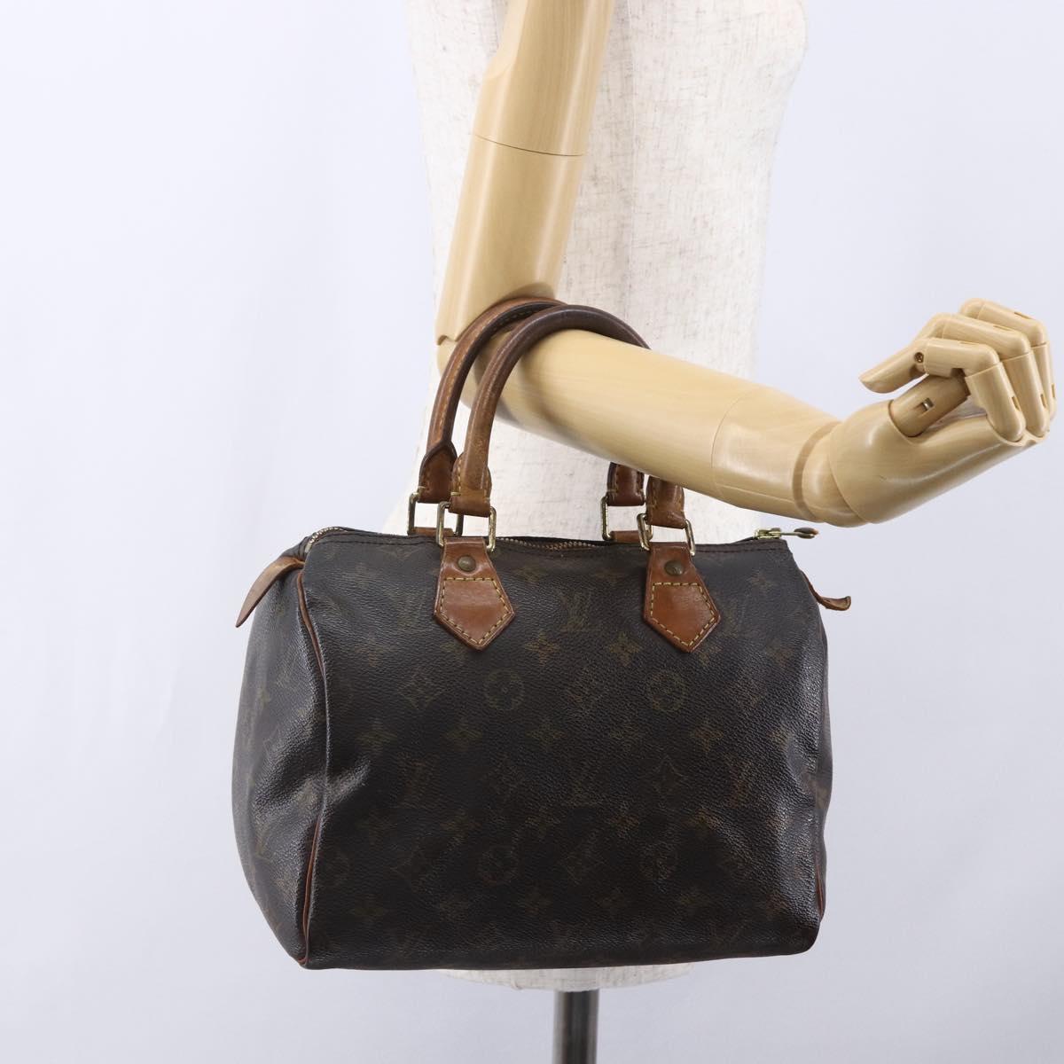 LOUIS VUITTON Monogram Speedy 25 Hand Bag M41528 LV Auth 152960