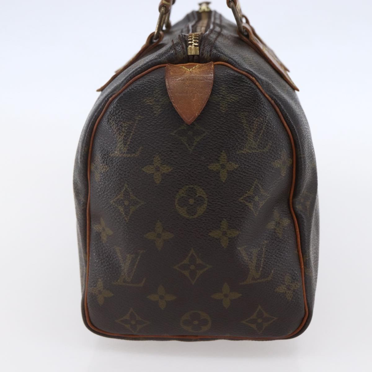 LOUIS VUITTON Monogram Speedy 25 Hand Bag M41528 LV Auth 152960