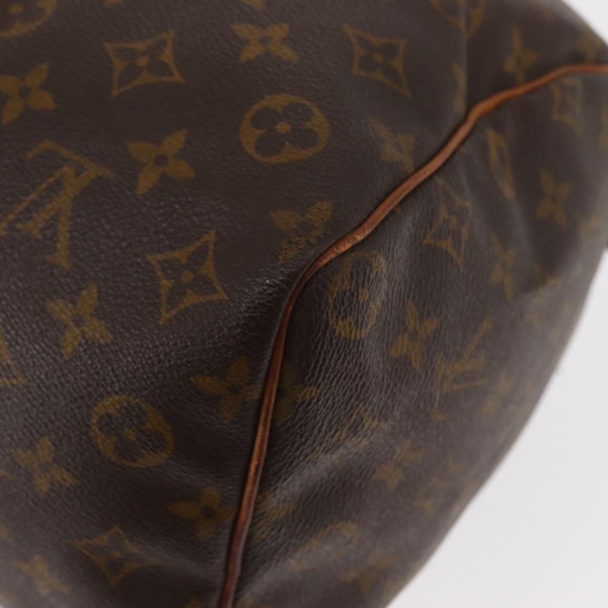 LOUIS VUITTON Monogram Speedy 35 Hand Bag M41524 LV Auth 152963
