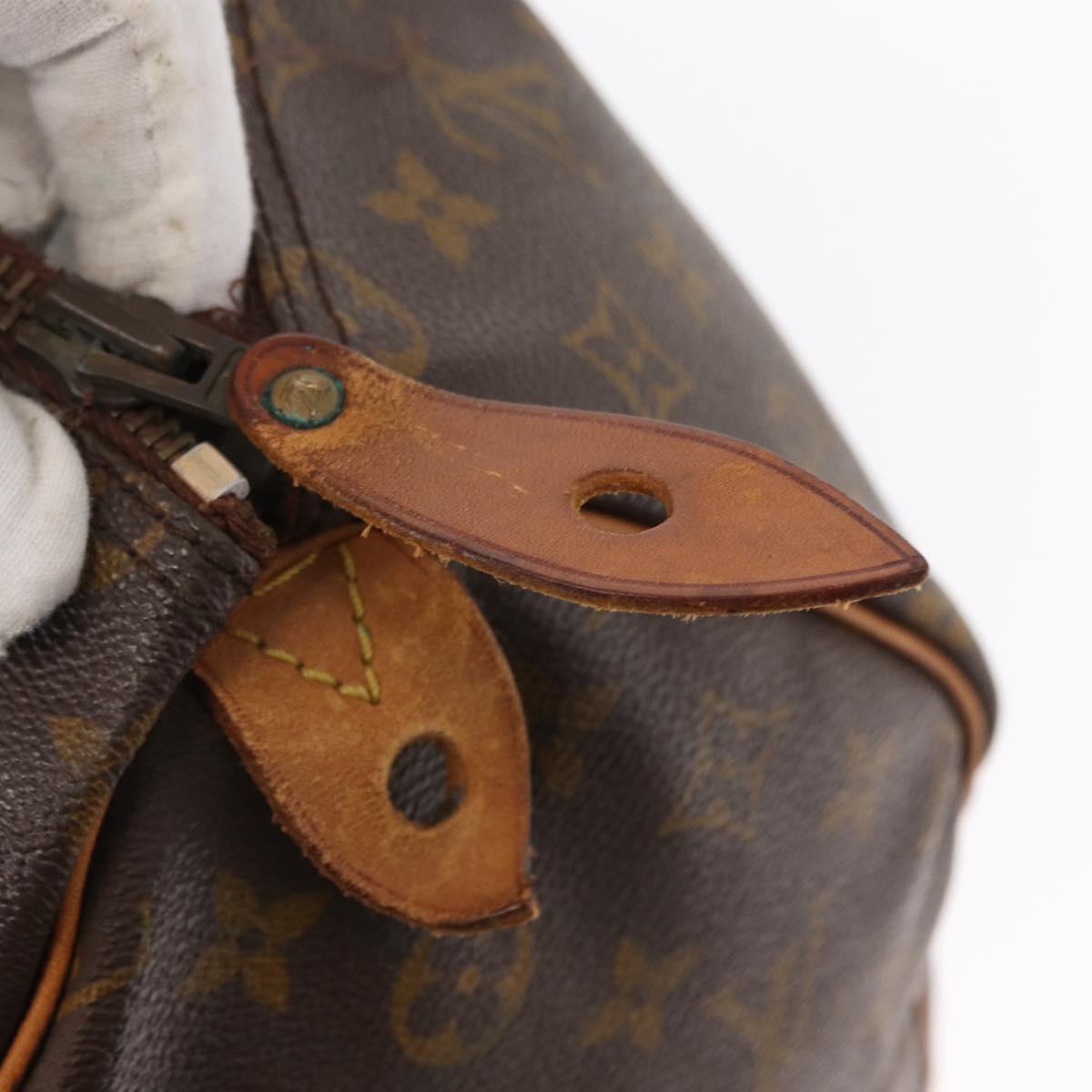 LOUIS VUITTON Monogram Speedy 35 Hand Bag M41524 LV Auth 152963