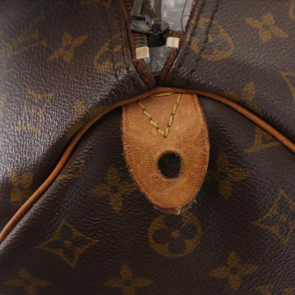 LOUIS VUITTON Monogram Speedy 35 Hand Bag M41524 LV Auth 152963
