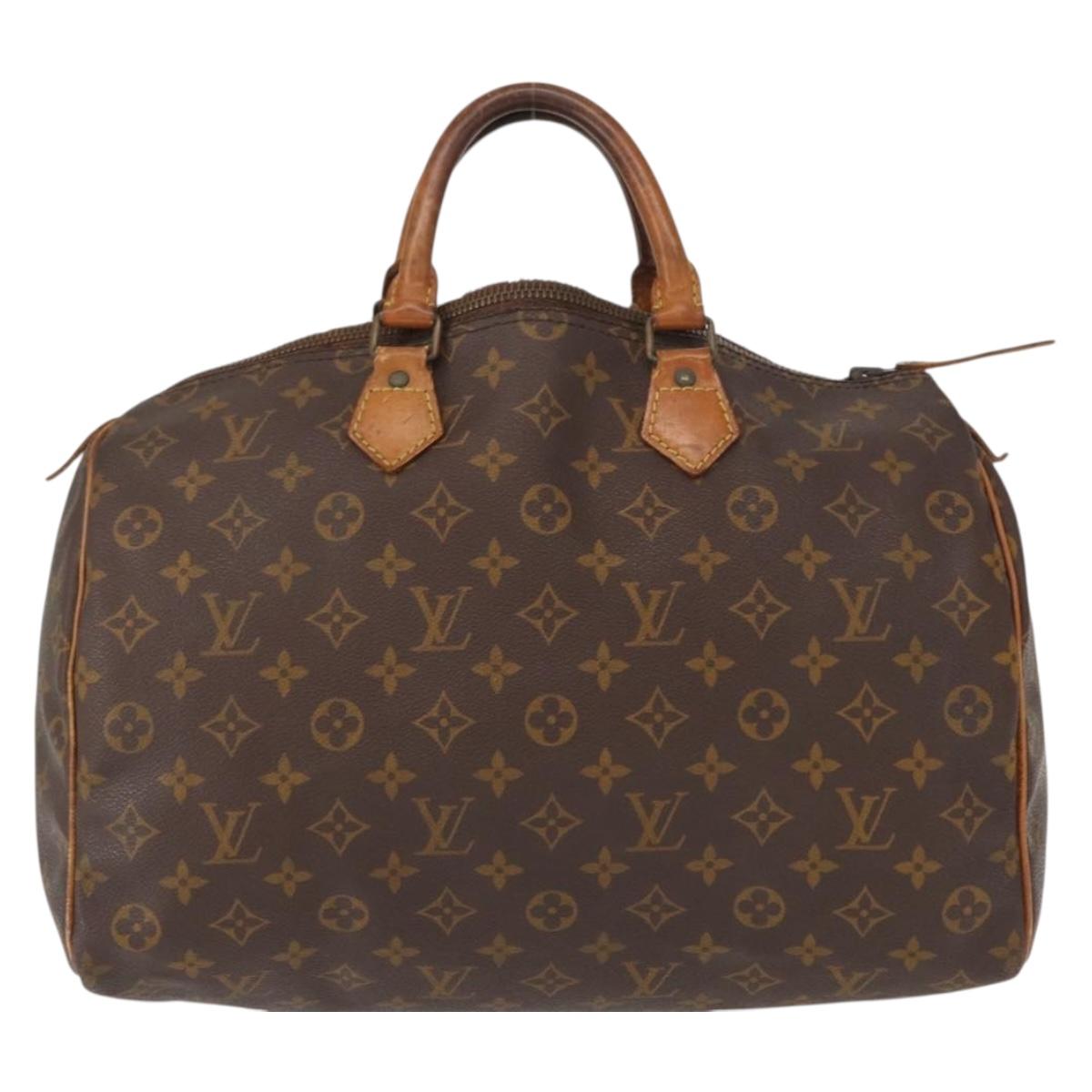 LOUIS VUITTON Monogram Speedy 35 Hand Bag M41524 LV Auth 152963