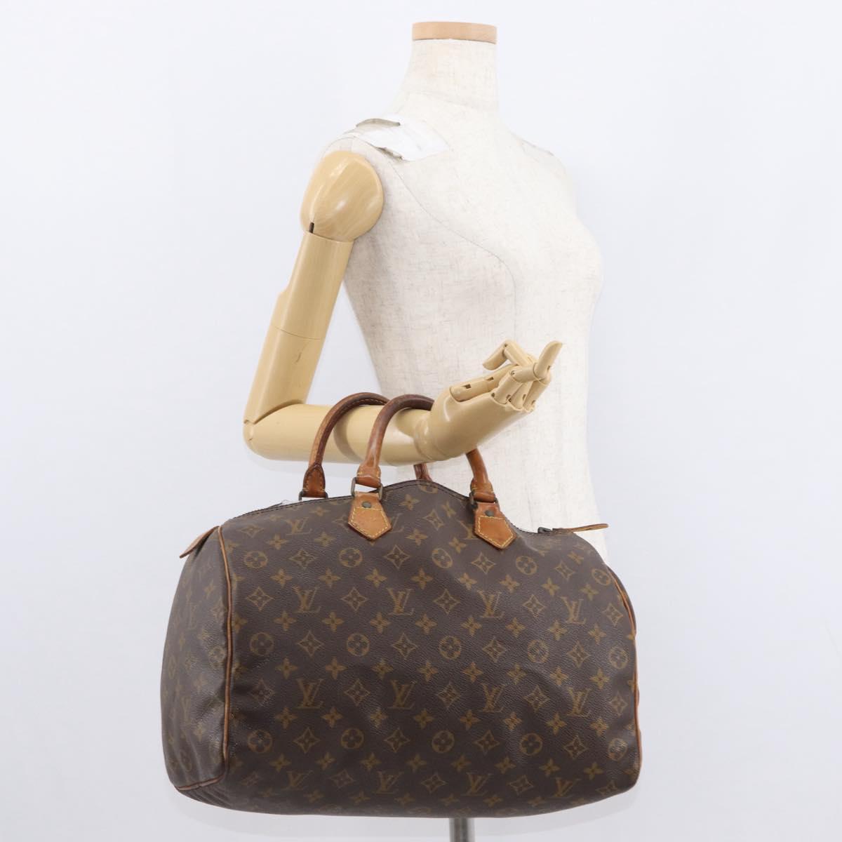 LOUIS VUITTON Monogram Speedy 35 Hand Bag M41524 LV Auth 152963