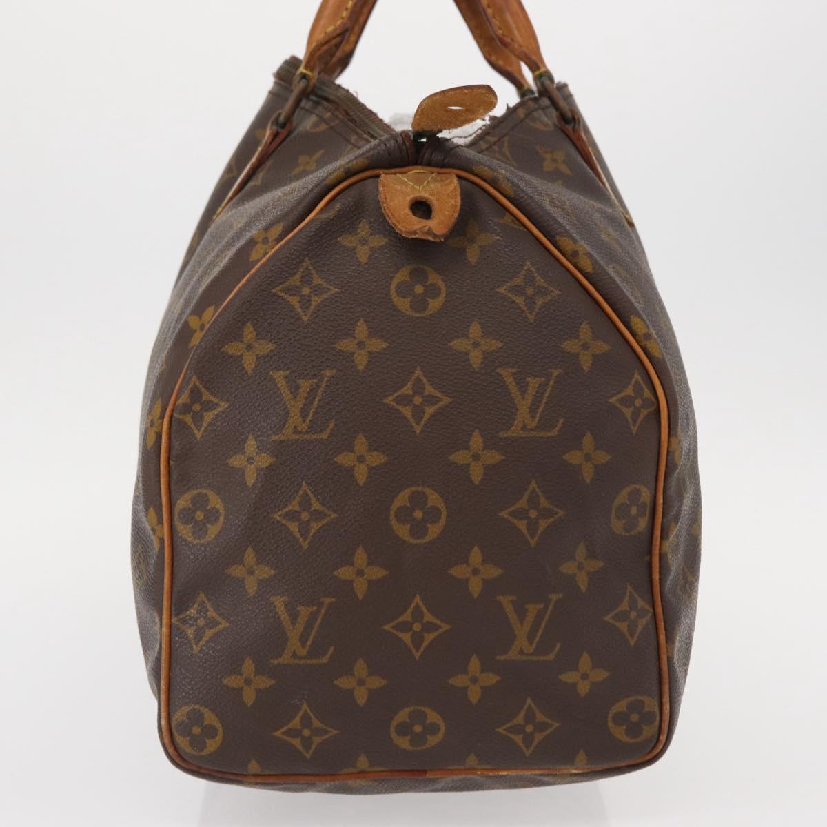 LOUIS VUITTON Monogram Speedy 35 Hand Bag M41524 LV Auth 152963