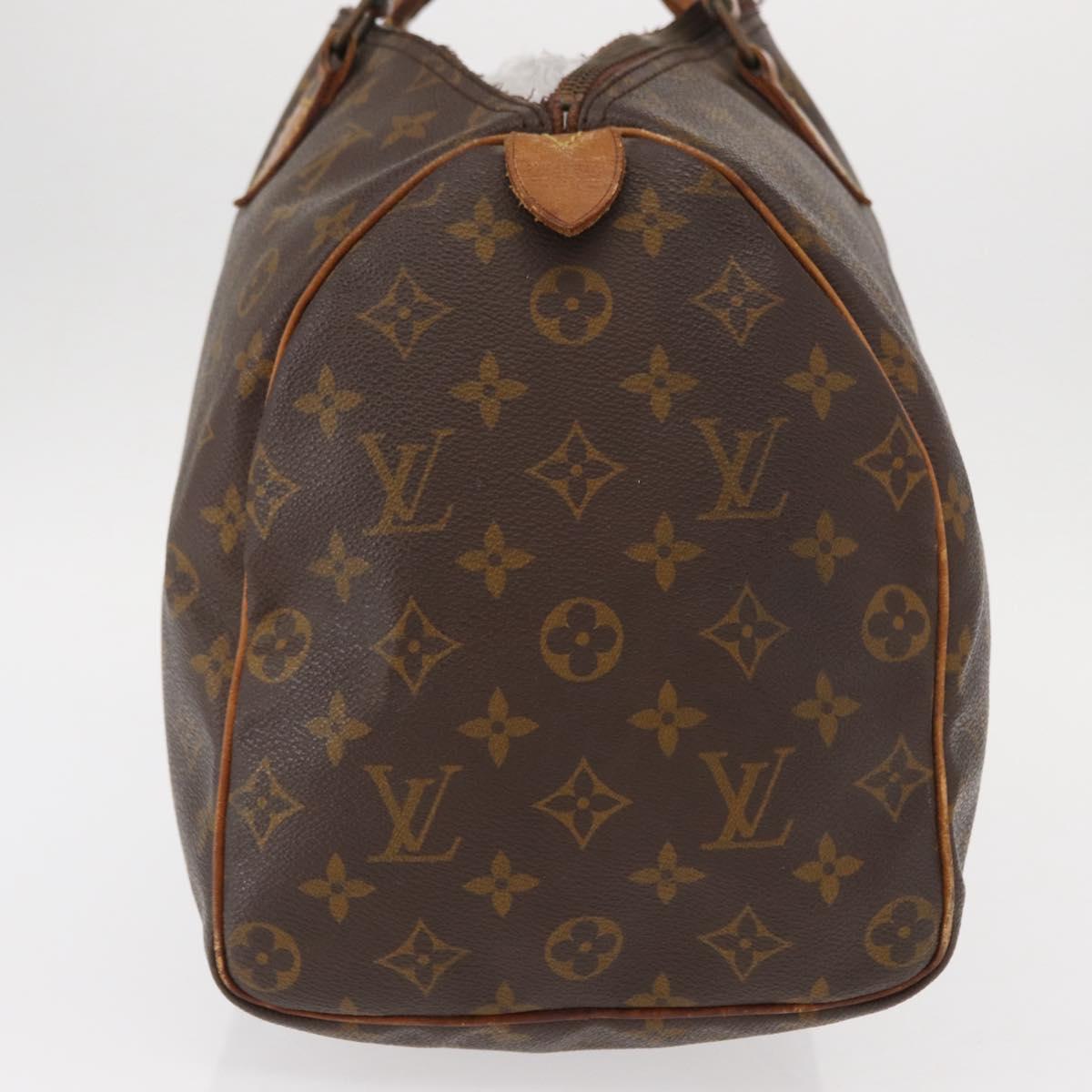 LOUIS VUITTON Monogram Speedy 35 Hand Bag M41524 LV Auth 152963