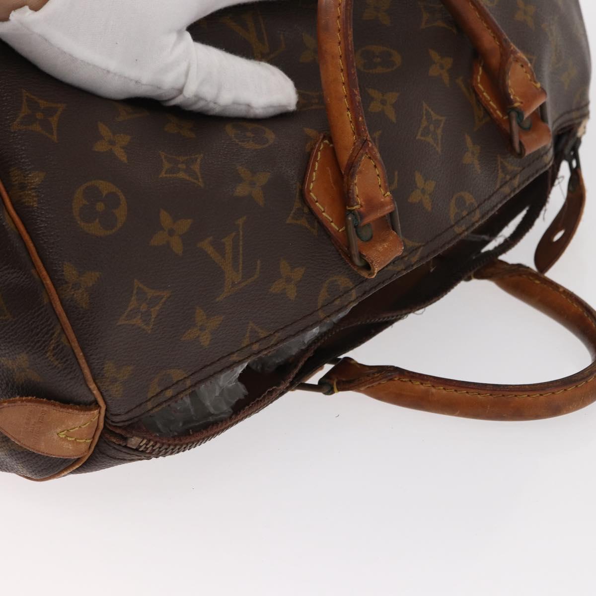 LOUIS VUITTON Monogram Speedy 35 Hand Bag M41524 LV Auth 152963