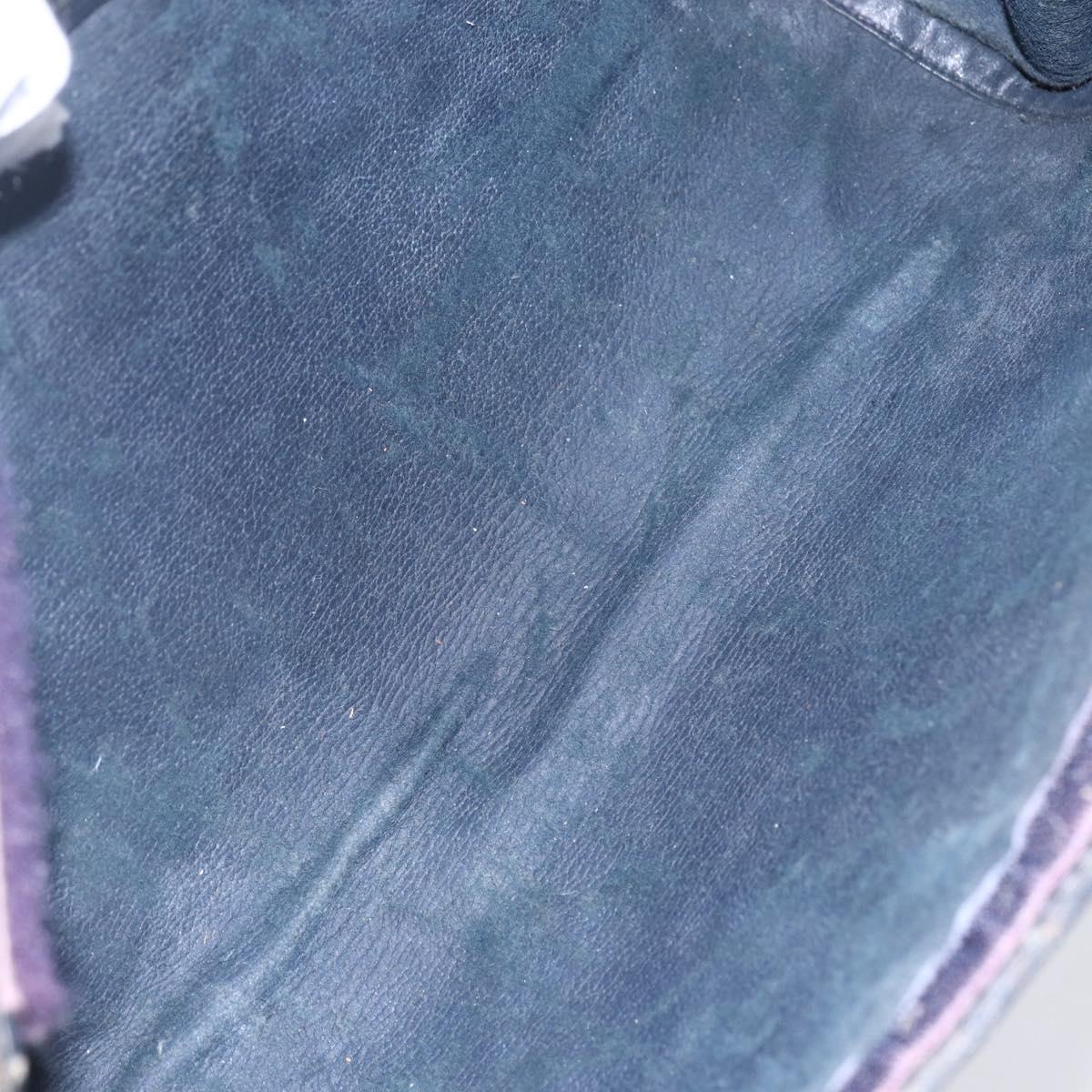 GUCCI GG Supreme Sherry Line Clutch Bag PVC Navy 37 014 2125 Auth 152977