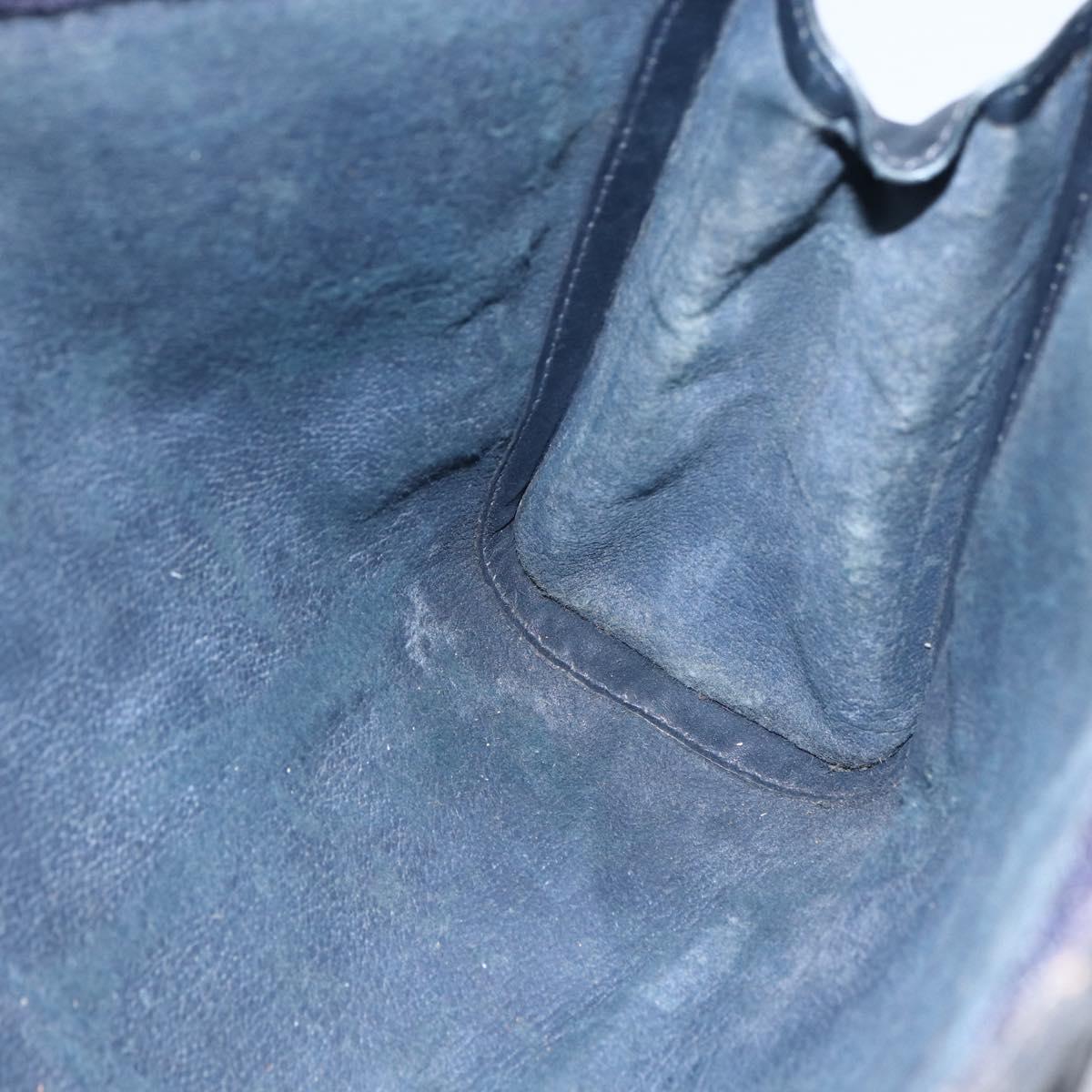 GUCCI GG Supreme Sherry Line Clutch Bag PVC Navy 37 014 2125 Auth 152977