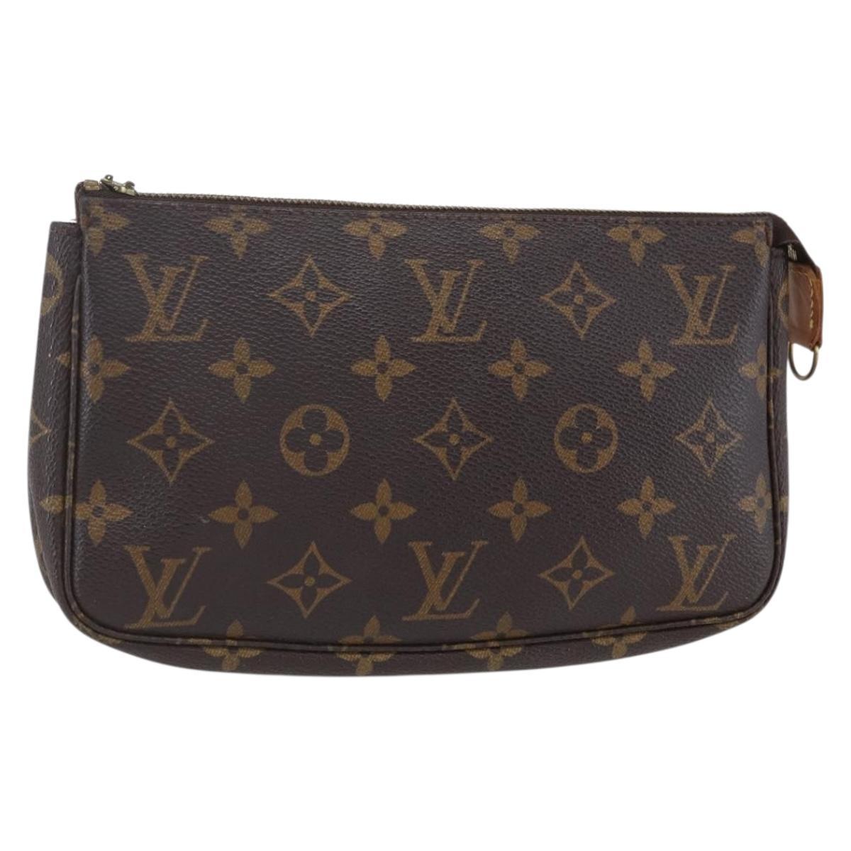 LOUIS VUITTON Monogram Pochette Accessoires Pouch M51980 LV Auth 152981