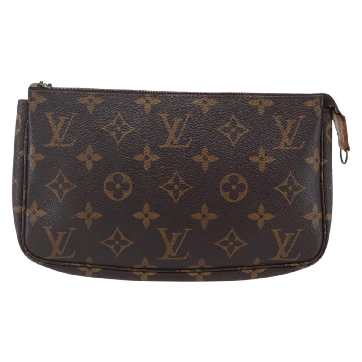 LOUIS VUITTON Monogram Pochette Accessoires Pouch M51980 LV Auth 152981