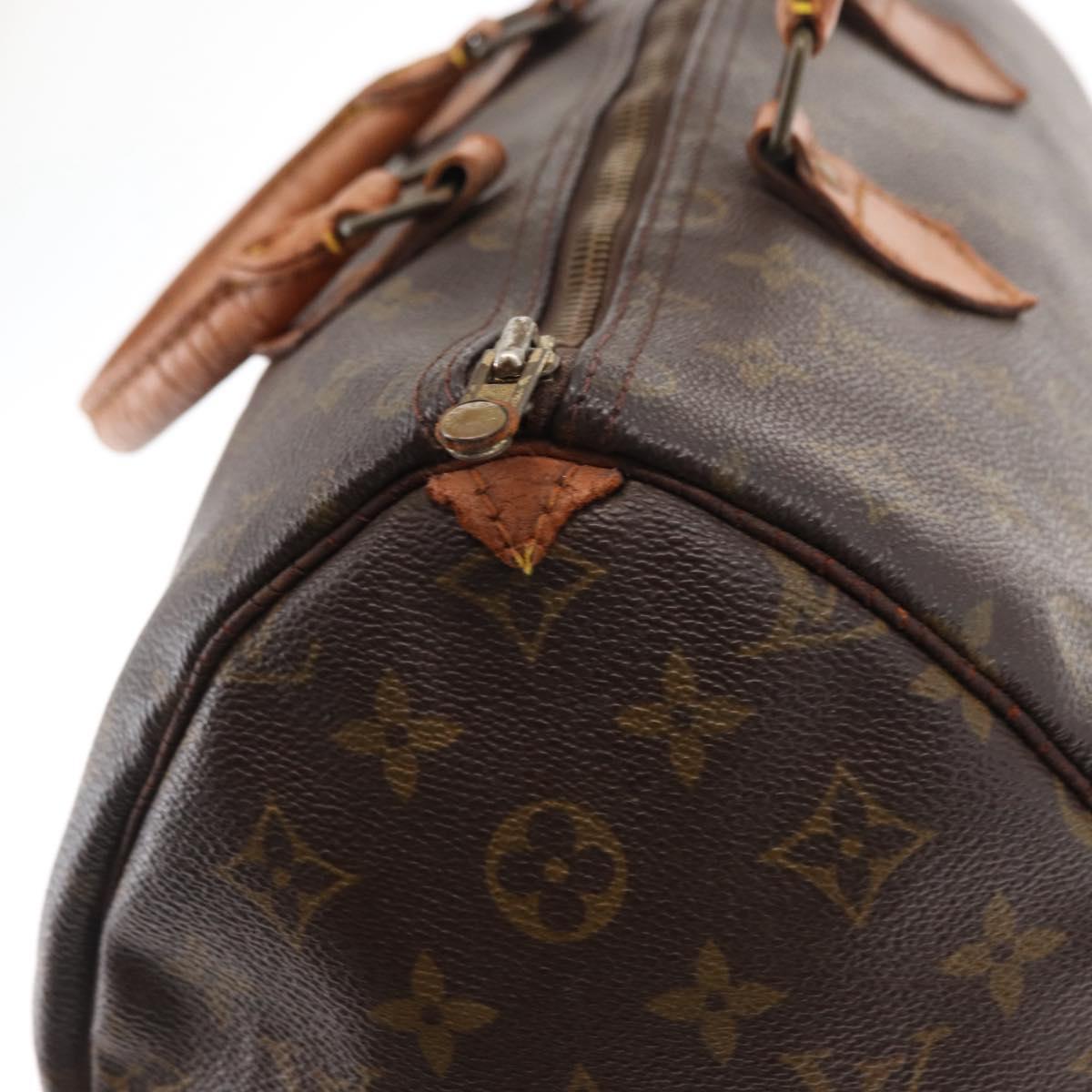 LOUIS VUITTON Monogram Speedy 35 Hand Bag M41524 LV Auth 152983