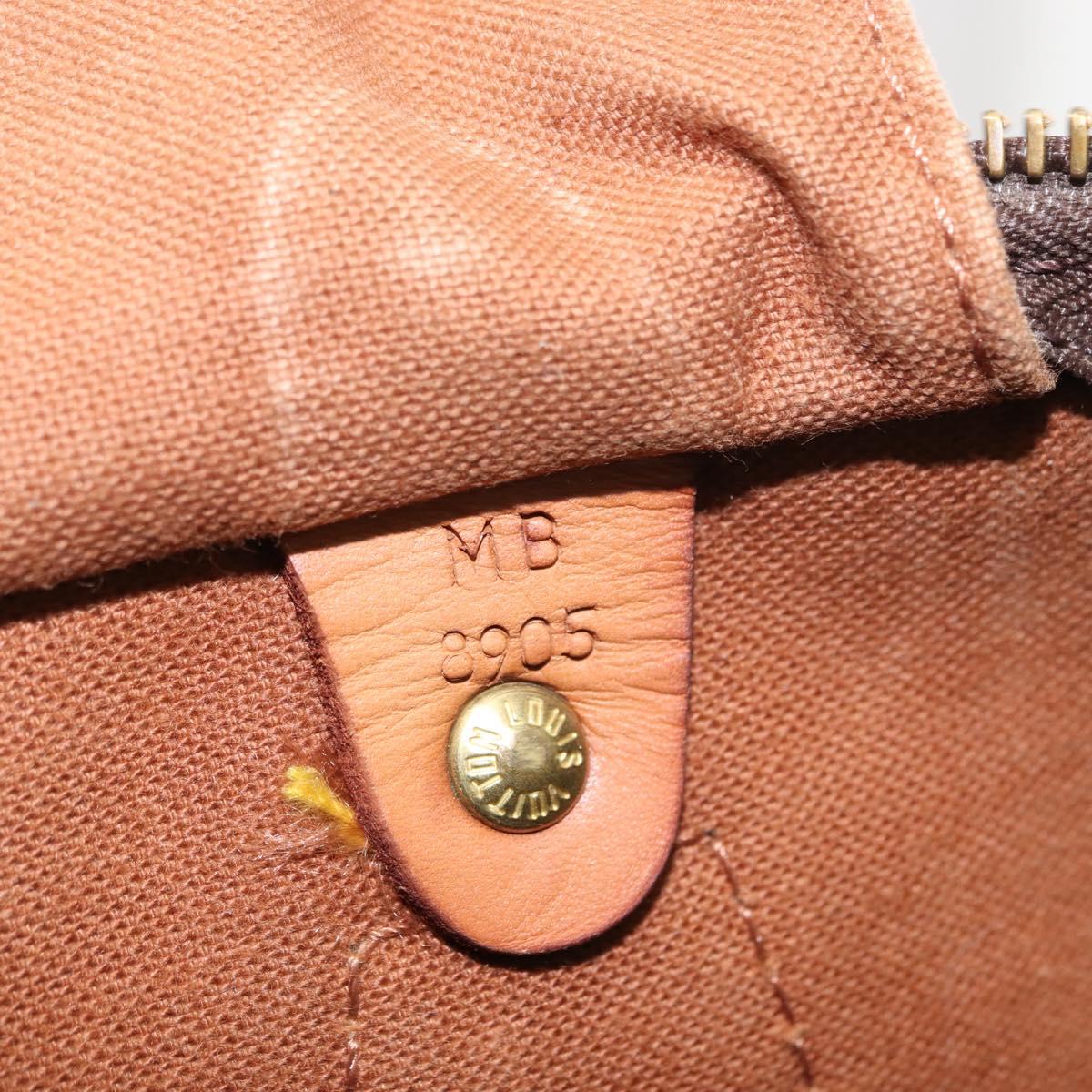 LOUIS VUITTON Monogram Speedy 35 Hand Bag M41524 LV Auth 152983