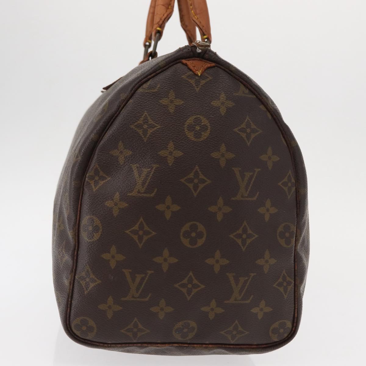 LOUIS VUITTON Monogram Speedy 35 Hand Bag M41524 LV Auth 152983