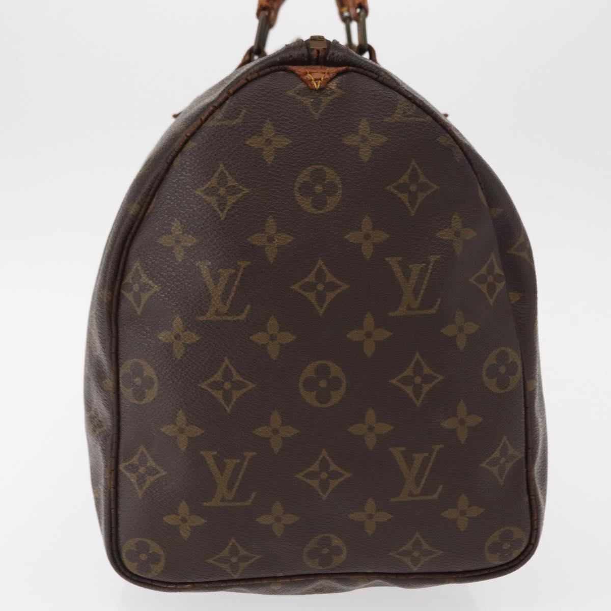 LOUIS VUITTON Monogram Speedy 35 Hand Bag M41524 LV Auth 152983