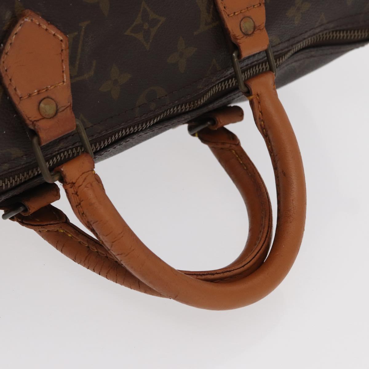 LOUIS VUITTON Monogram Speedy 35 Hand Bag M41524 LV Auth 152983