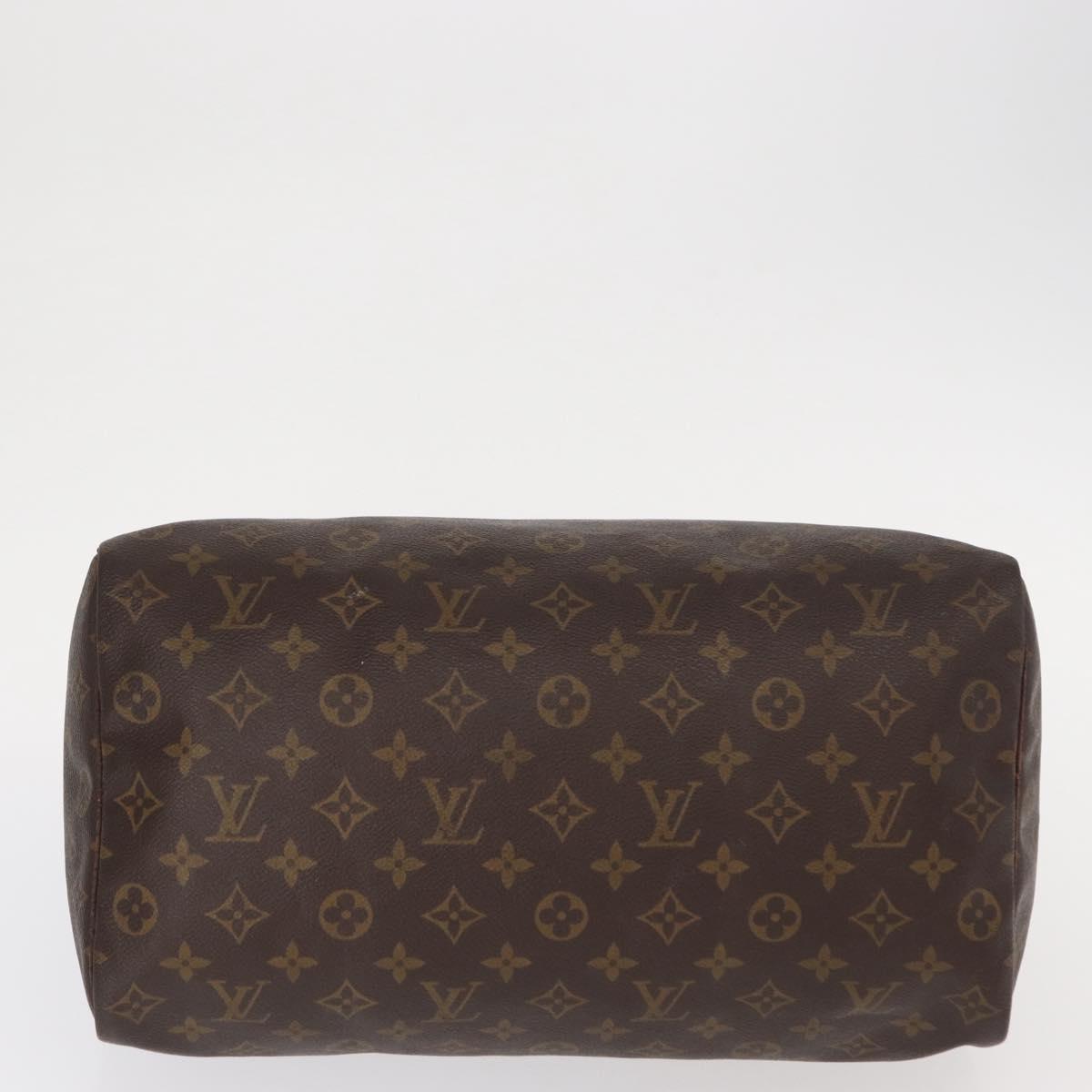 LOUIS VUITTON Monogram Speedy 35 Hand Bag M41524 LV Auth 152983