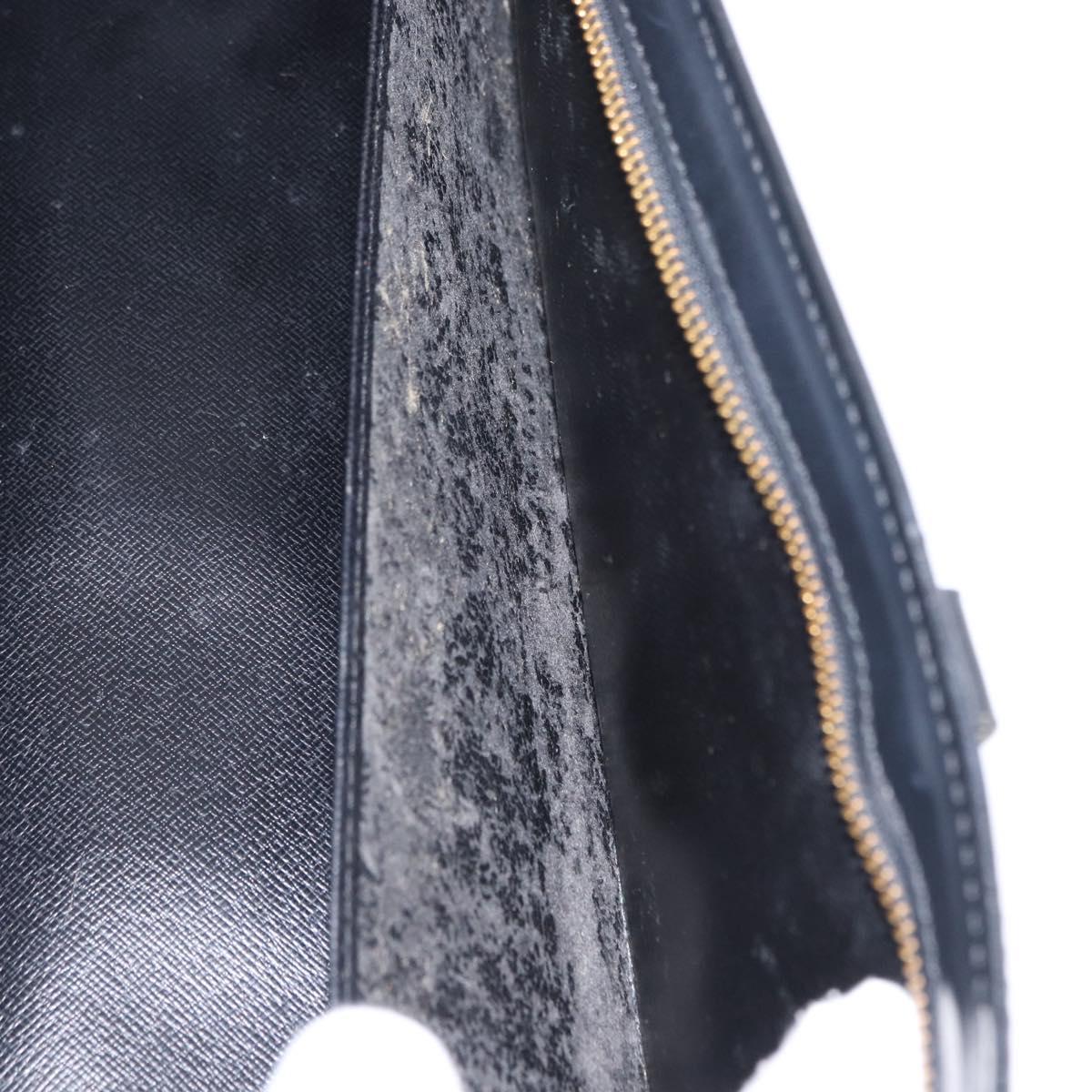 LOUIS VUITTON Epi Sac tri-angle Hand Bag Black M52092 LV Auth 152985