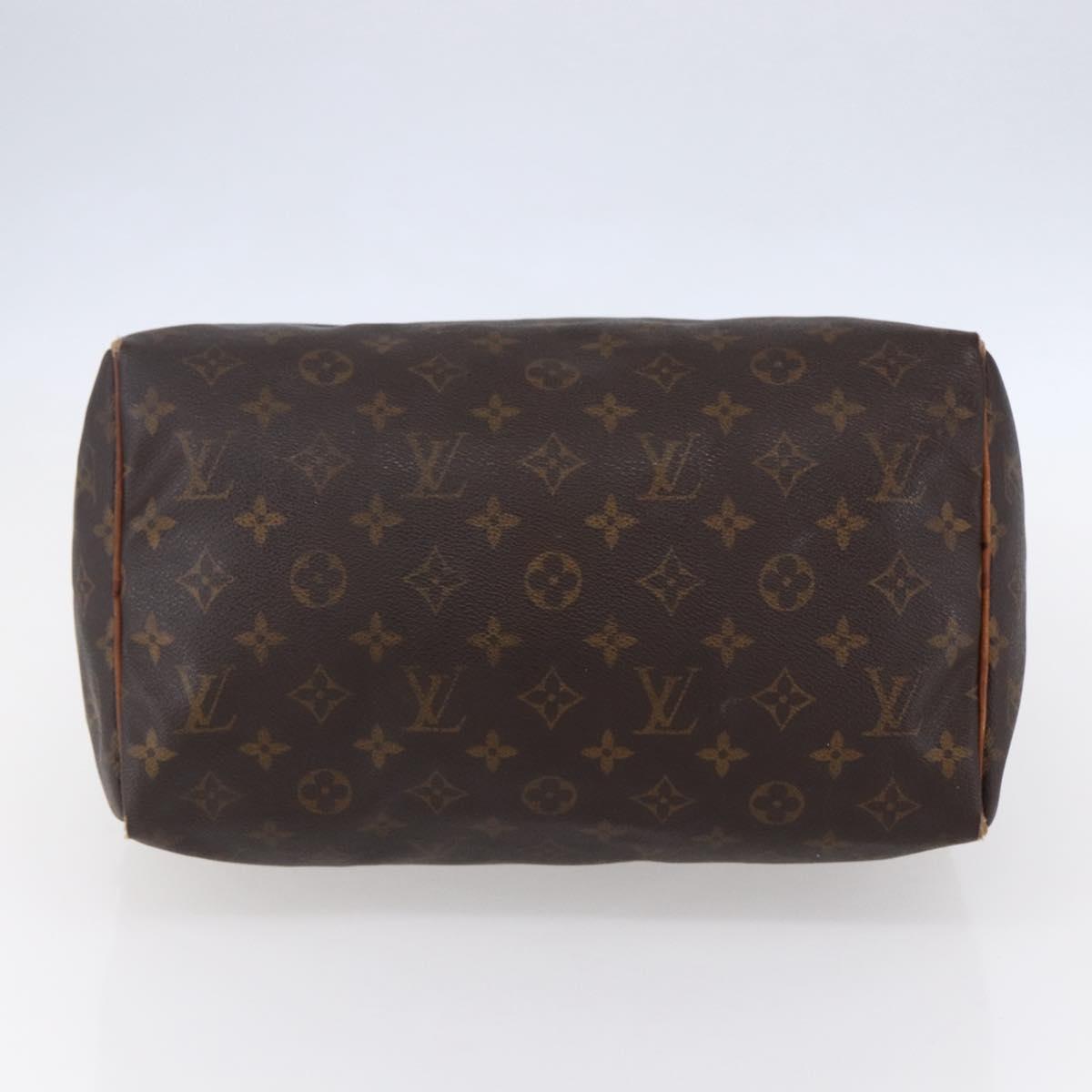 LOUIS VUITTON Monogram Speedy 30 Hand Bag M41526 LV Auth 152988