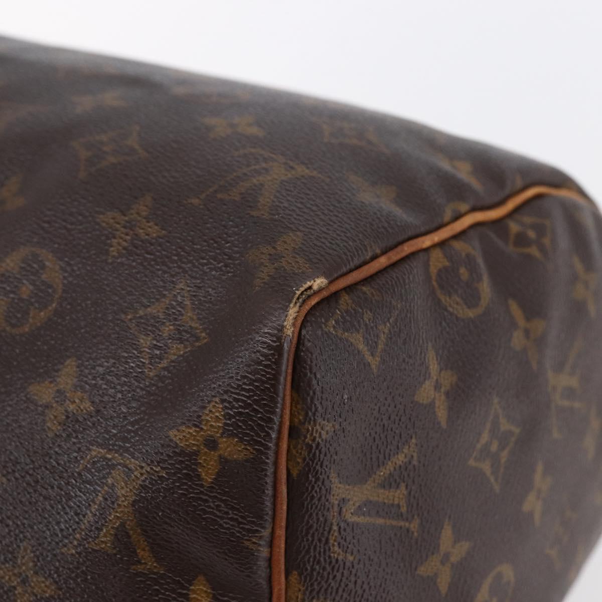 LOUIS VUITTON Monogram Speedy 30 Hand Bag M41526 LV Auth 152988