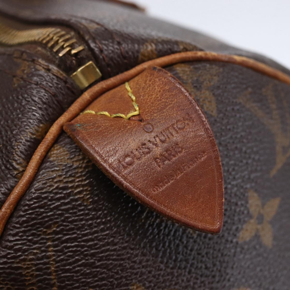 LOUIS VUITTON Monogram Speedy 30 Hand Bag M41526 LV Auth 152988