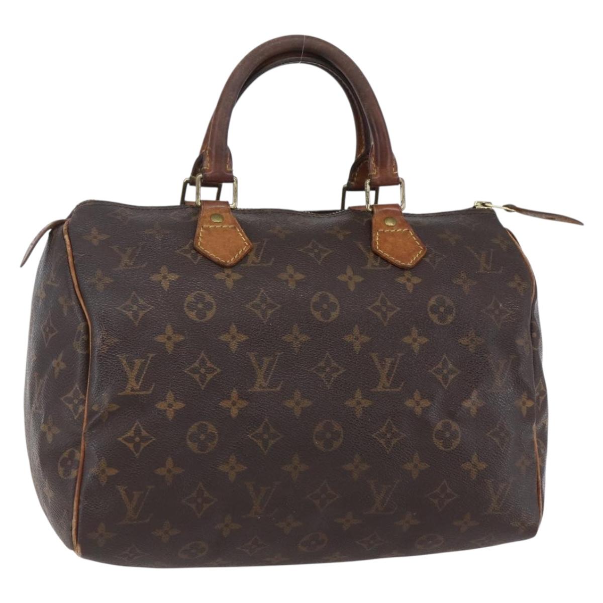 LOUIS VUITTON Monogram Speedy 30 Hand Bag M41526 LV Auth 152988