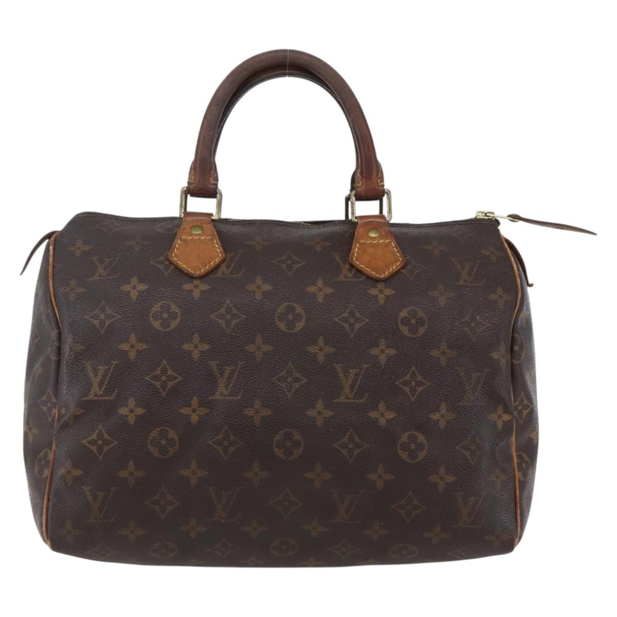 LOUIS VUITTON Monogram Speedy 30 Hand Bag M41526 LV Auth 152988