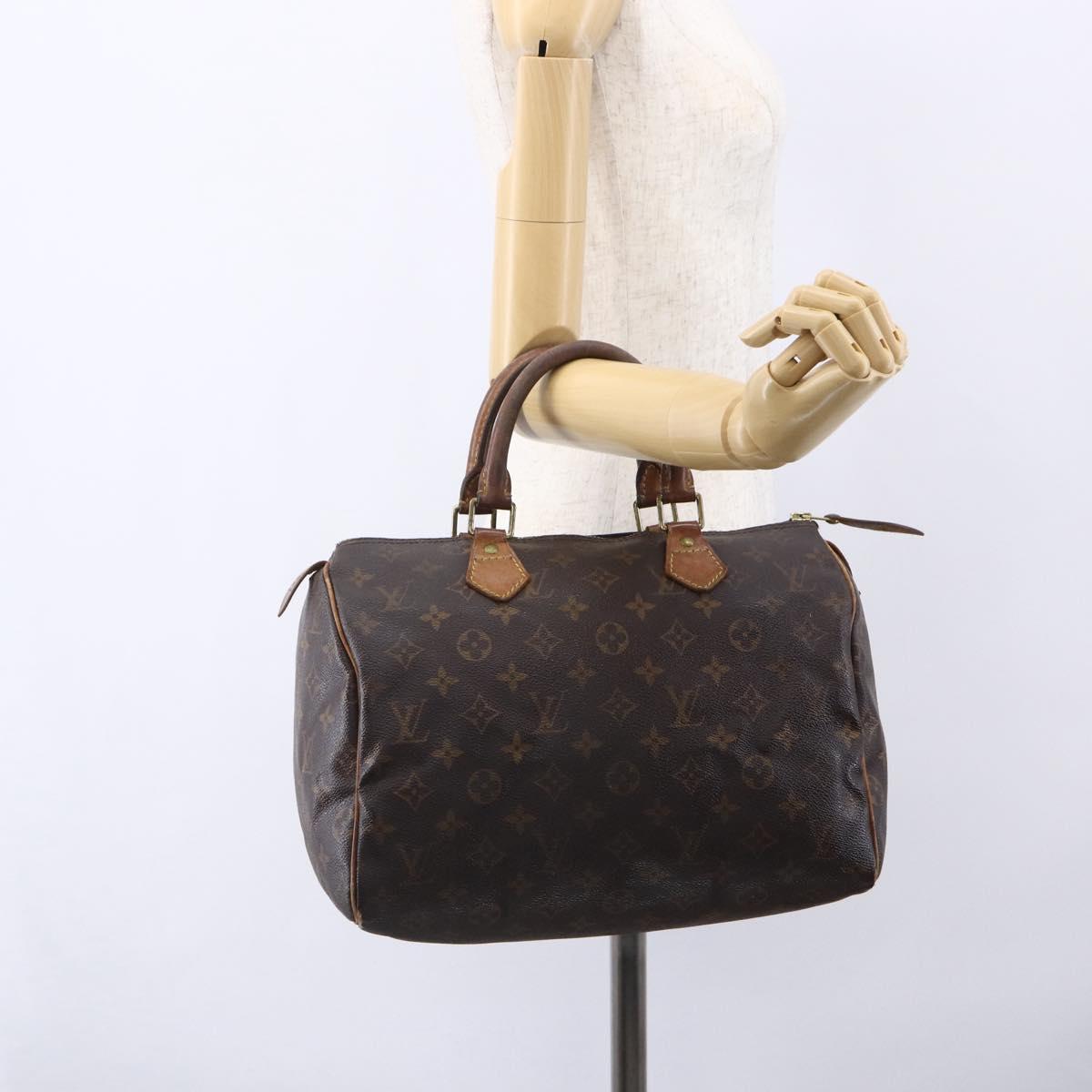 LOUIS VUITTON Monogram Speedy 30 Hand Bag M41526 LV Auth 152988