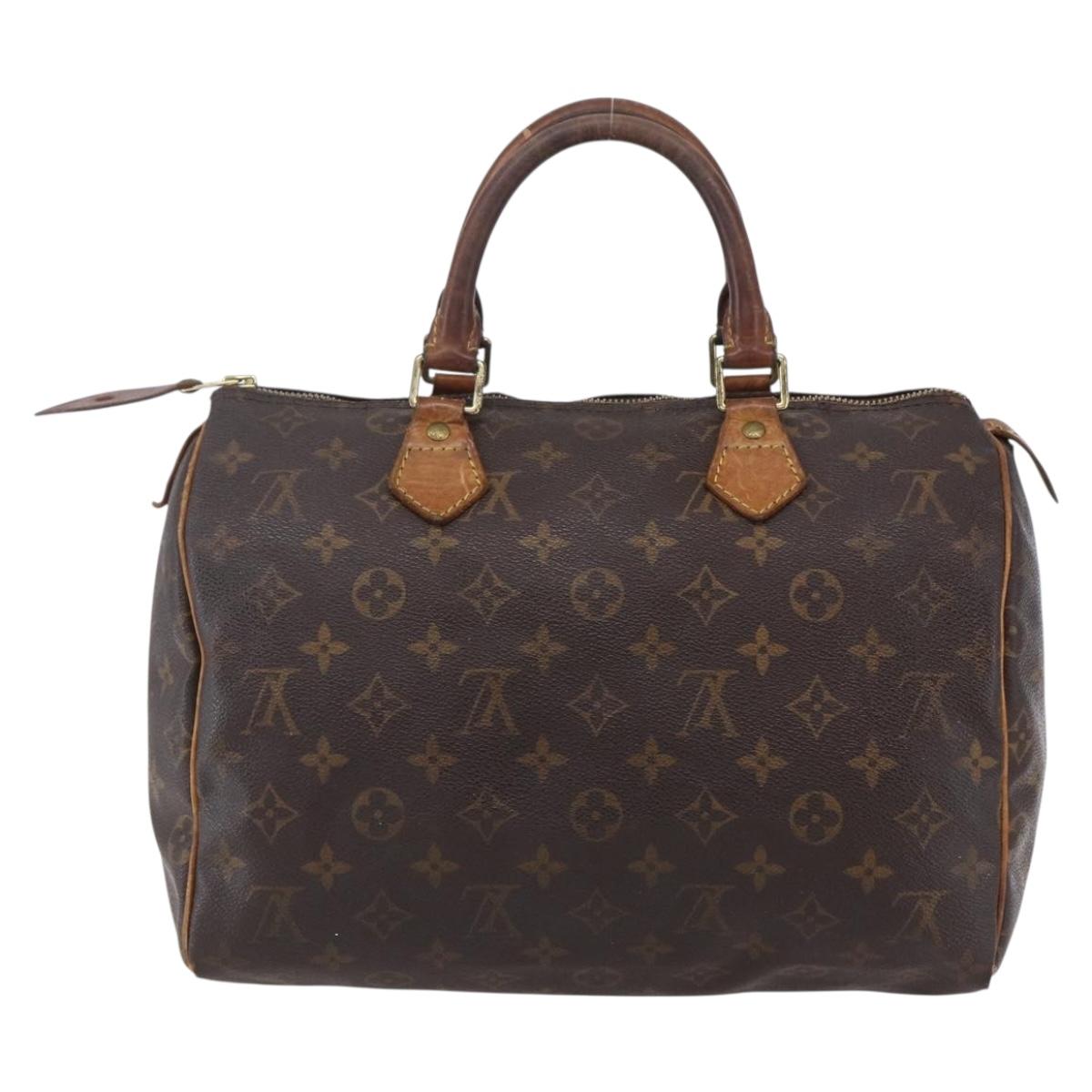 LOUIS VUITTON Monogram Speedy 30 Hand Bag M41526 LV Auth 152988