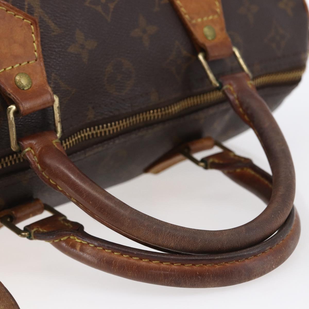 LOUIS VUITTON Monogram Speedy 30 Hand Bag M41526 LV Auth 152988