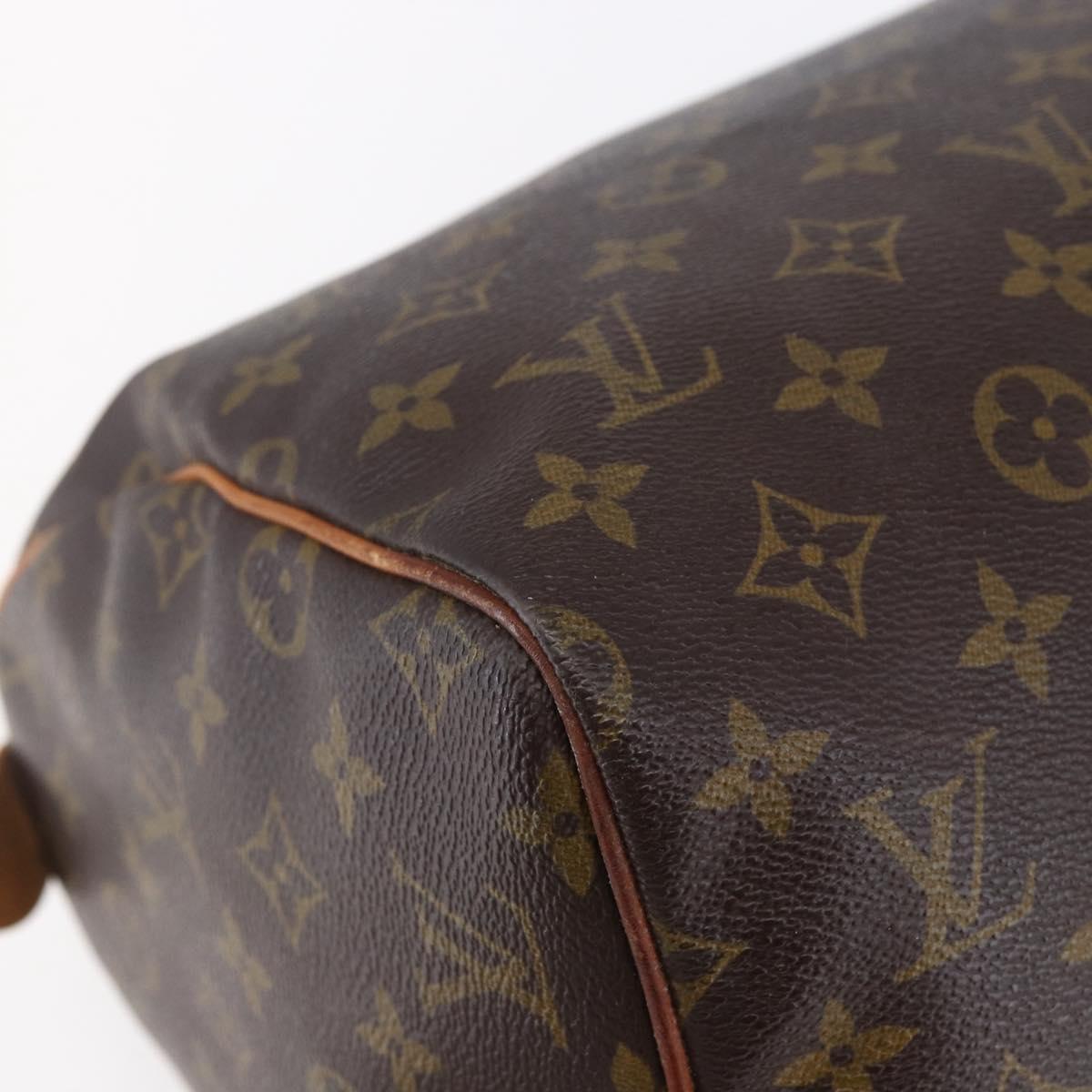 LOUIS VUITTON Monogram Speedy 30 Hand Bag M41526 LV Auth 152989