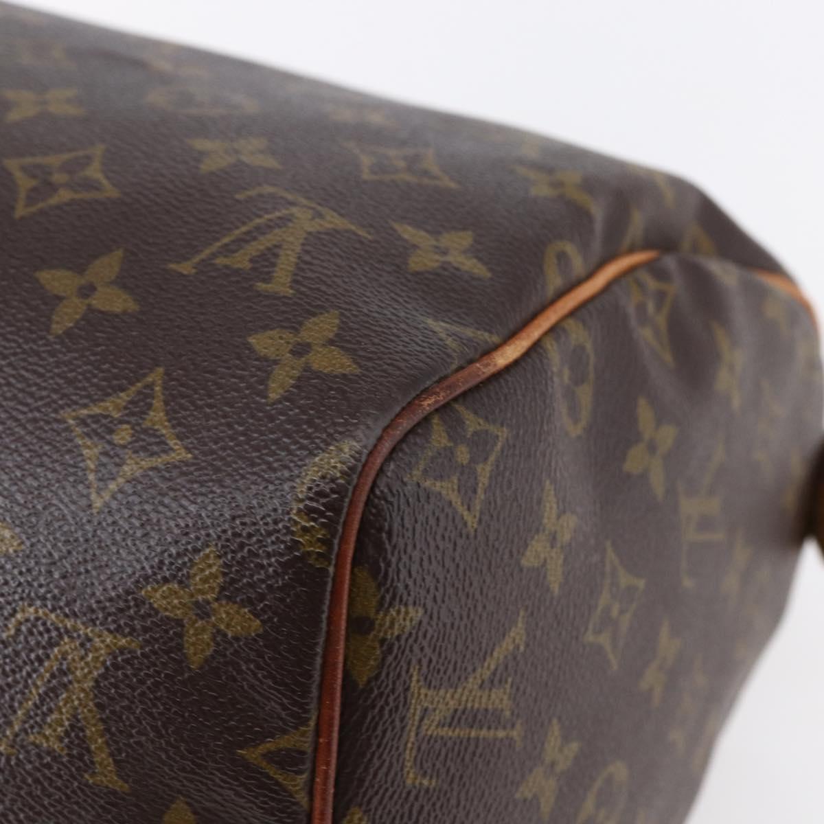 LOUIS VUITTON Monogram Speedy 30 Hand Bag M41526 LV Auth 152989