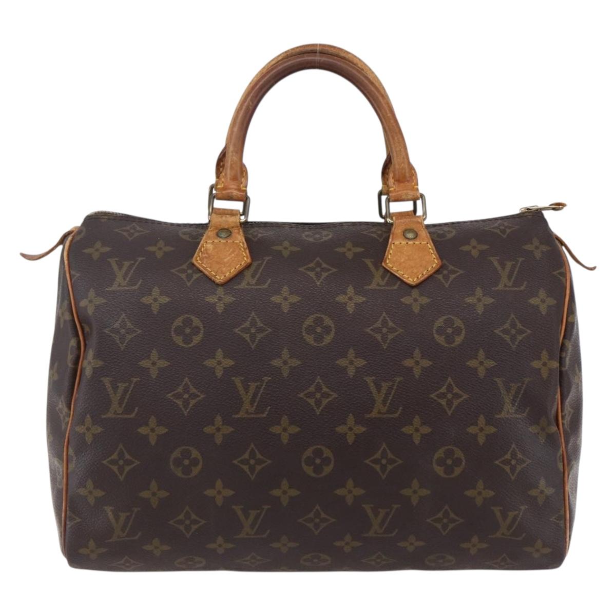 LOUIS VUITTON Monogram Speedy 30 Hand Bag M41526 LV Auth 152989