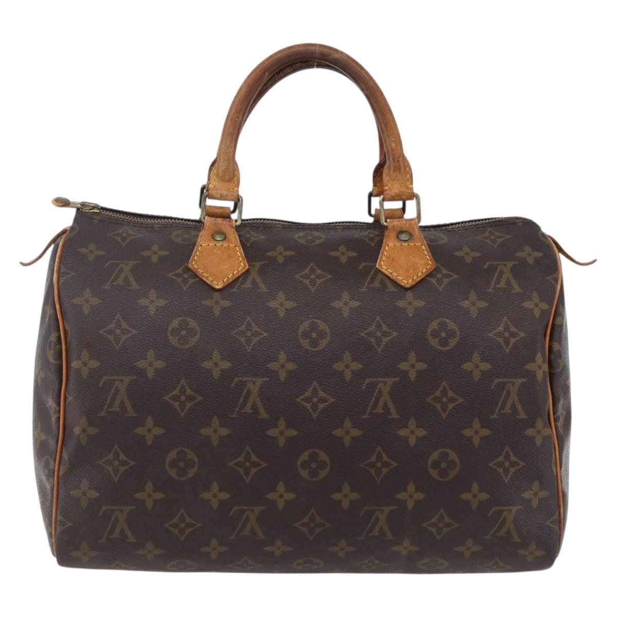LOUIS VUITTON Monogram Speedy 30 Hand Bag M41526 LV Auth 152989