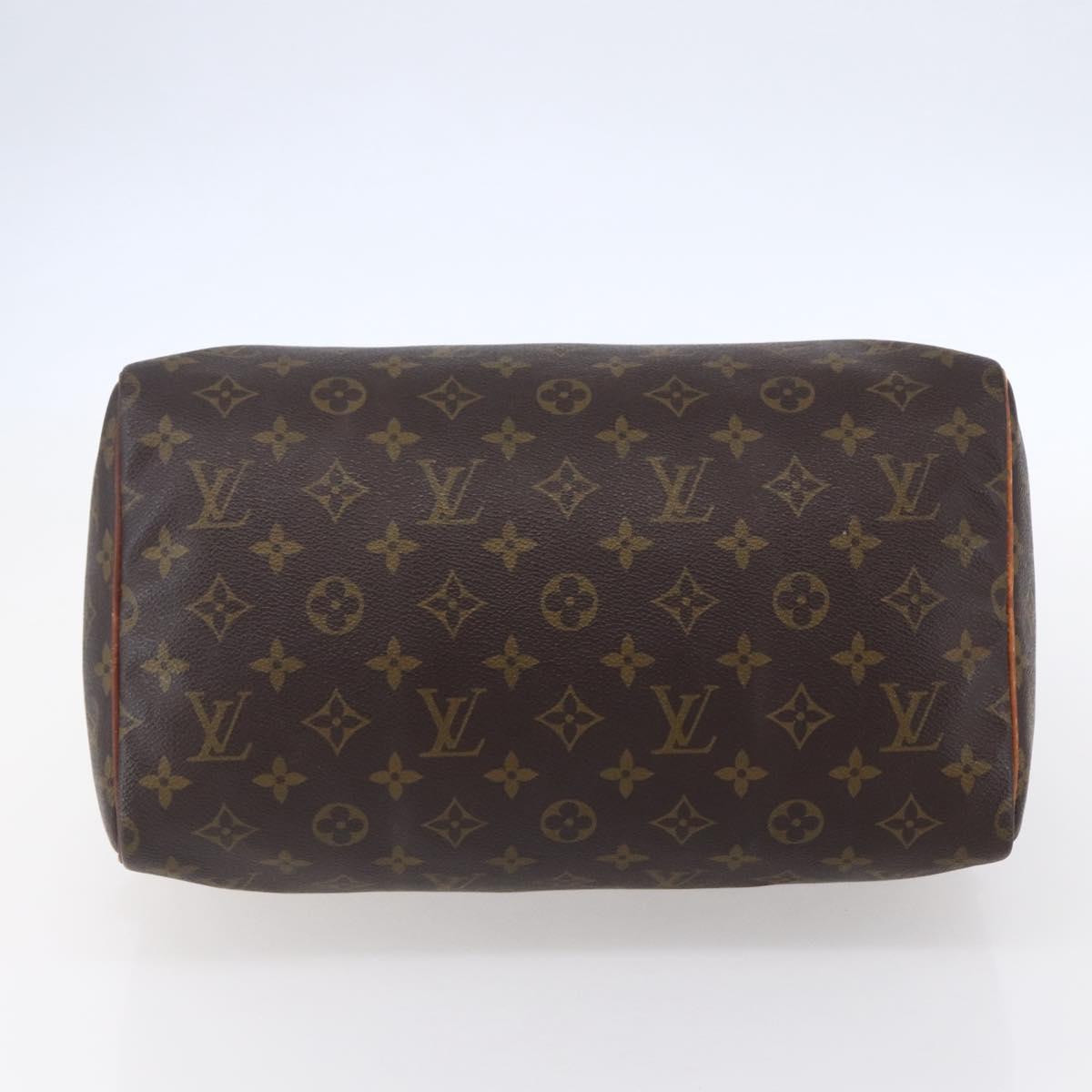 LOUIS VUITTON Monogram Speedy 30 Hand Bag M41526 LV Auth 152989