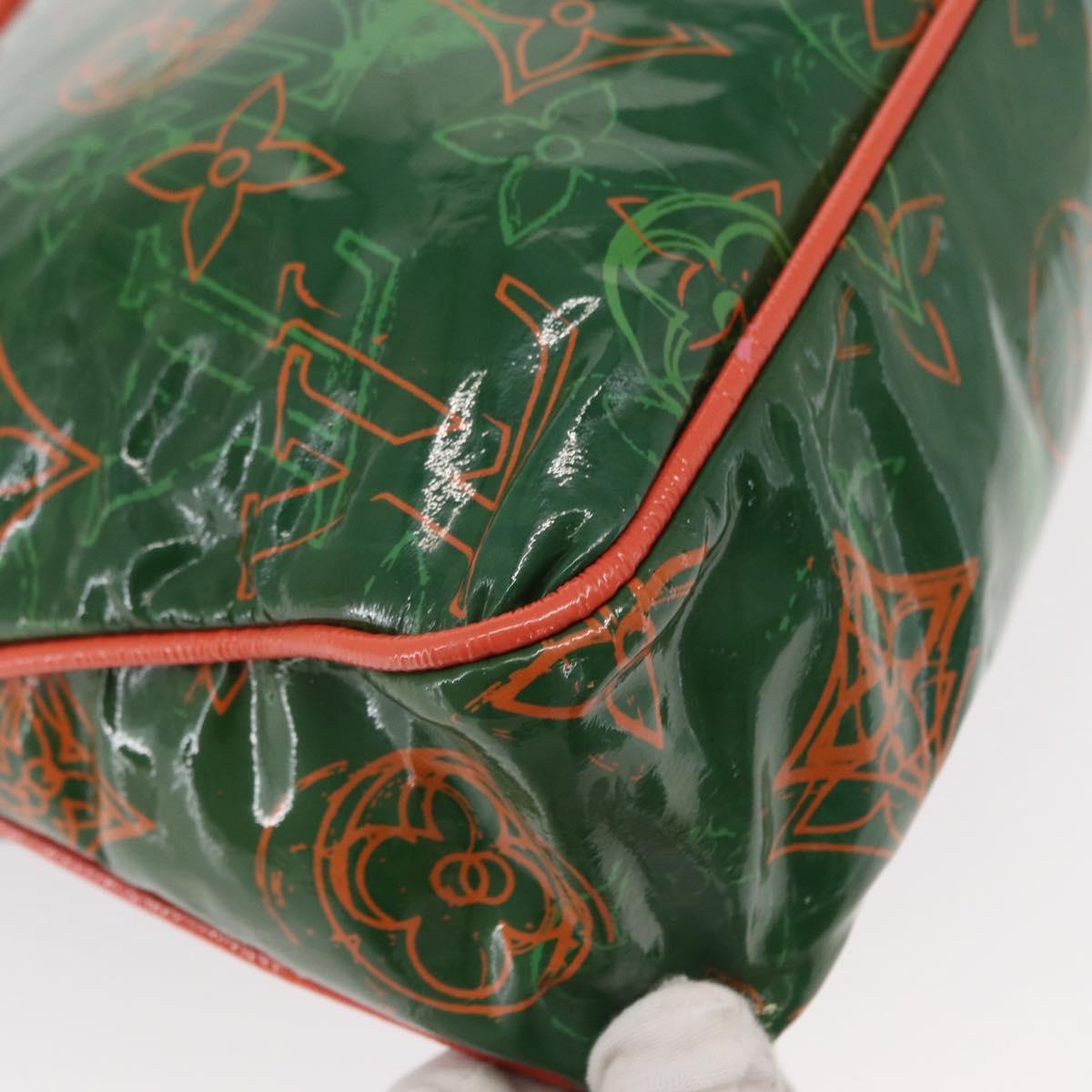 LOUIS VUITTON Monogram Bonbon Richard Prince Pochette Green M95748 Auth 152996V