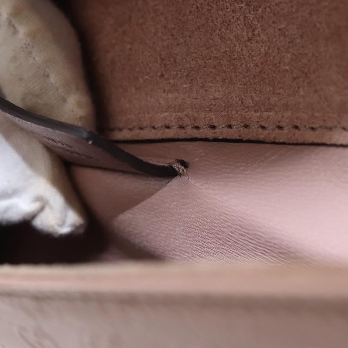 GUCCI Micro GG Supreme Clutch Bag PVC Beige 237073 Auth 152997