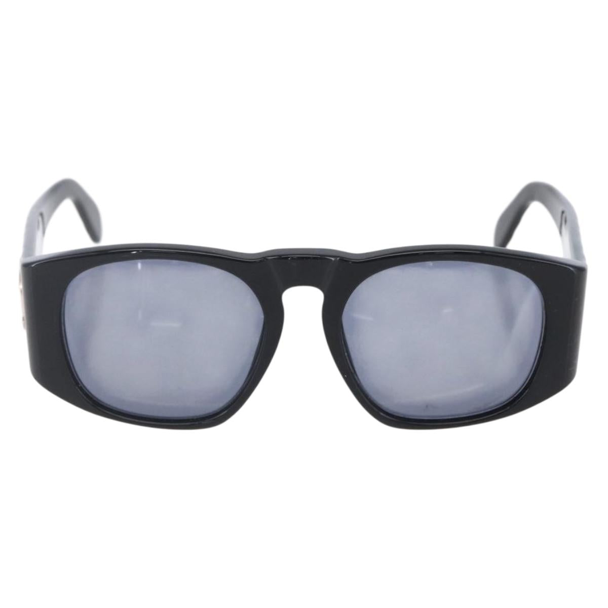 CHANEL Sunglasses plastic Black CC Auth 153001