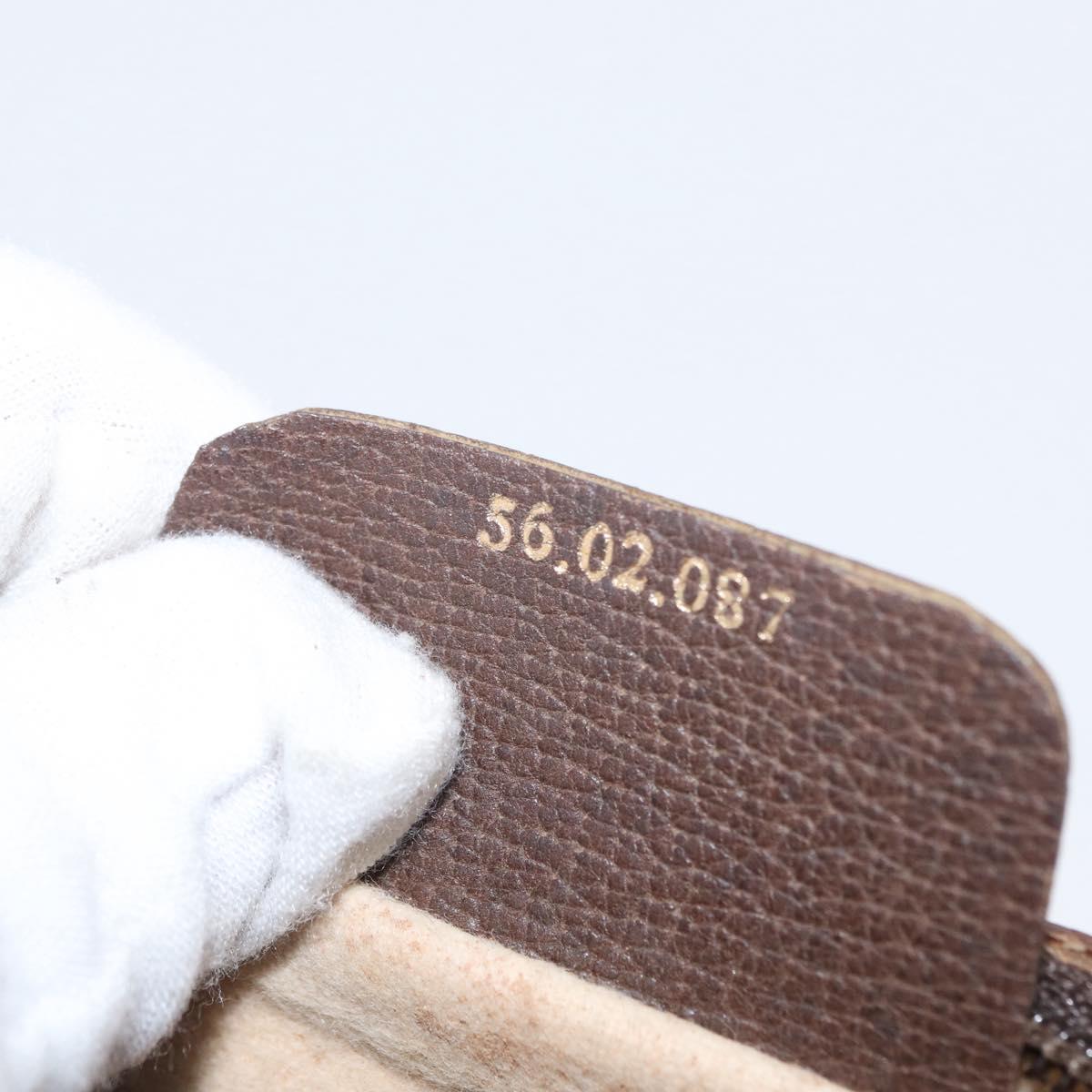 GUCCI GG Supreme Web Sherry Line Shoulder Bag PVC Beige 56 02 087 Auth 153005