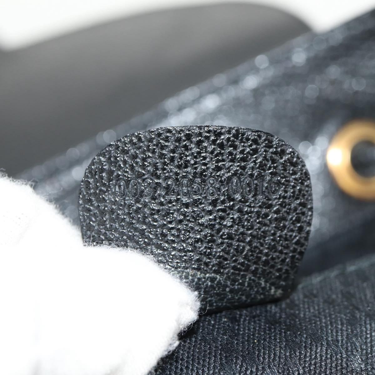 GUCCI Bamboo Backpack Suede Black Gold 003 2058 0016 Auth 153019V