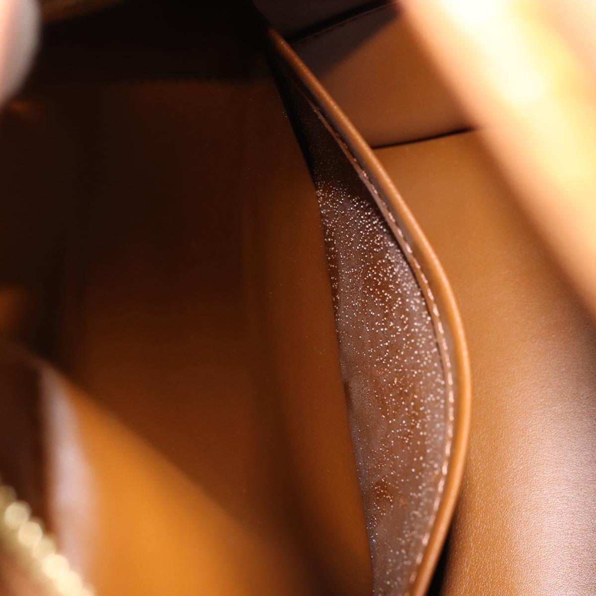 LOUIS VUITTON Monogram Vernis Tompkins Square Bag Bronze M91103 LV Auth 153020