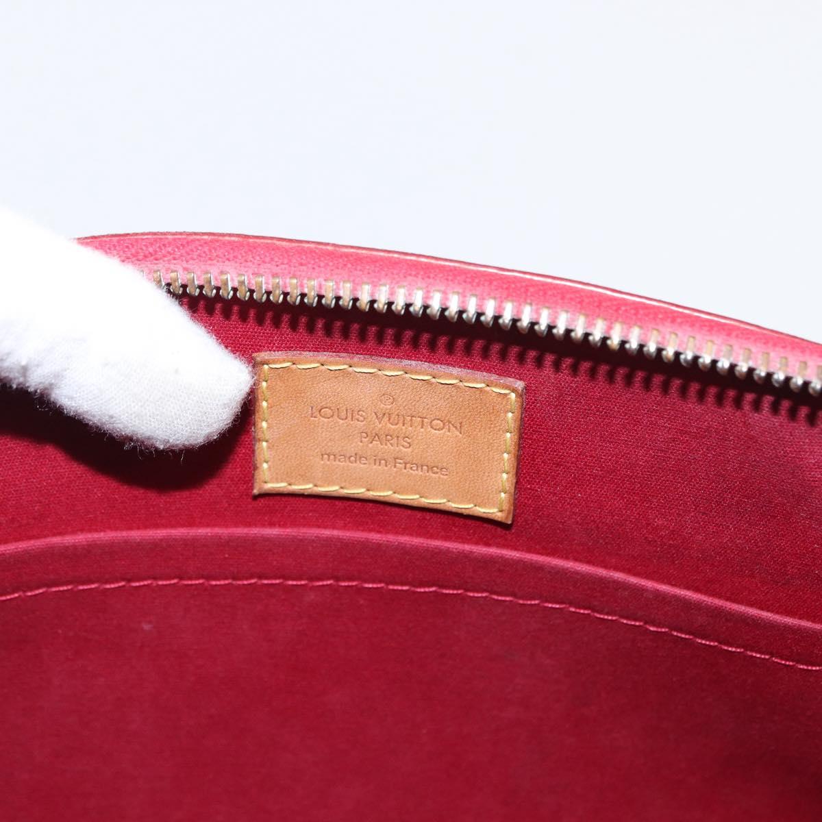 LOUIS VUITTON Monogram Vernis Sherwood PM Bag Pomme D'amour M91494 Auth 153021