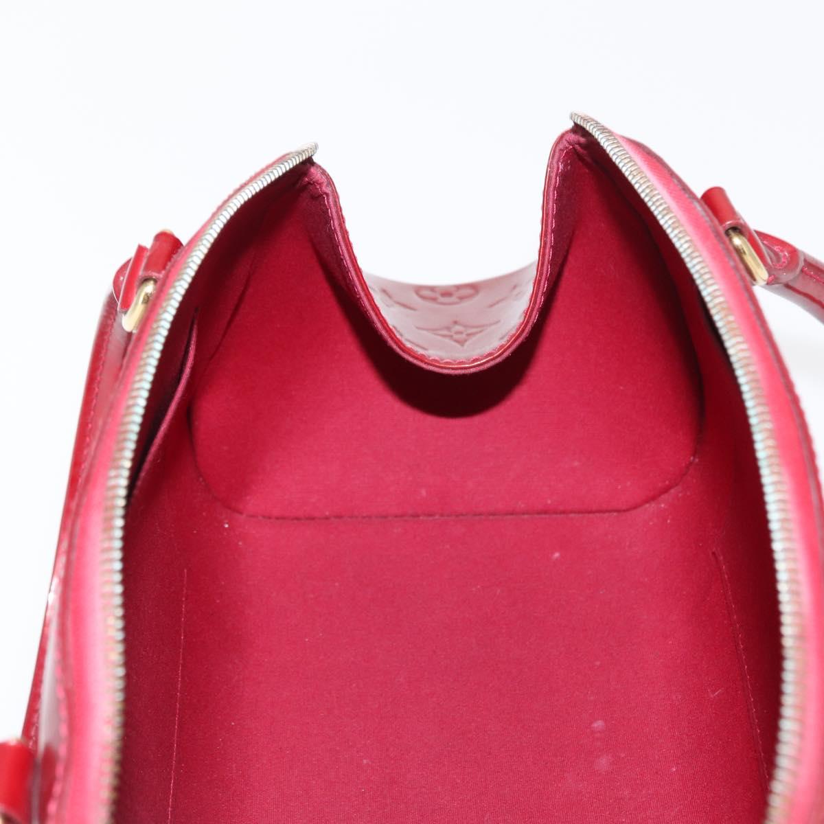 LOUIS VUITTON Monogram Vernis Sherwood PM Bag Pomme D'amour M91494 Auth 153021