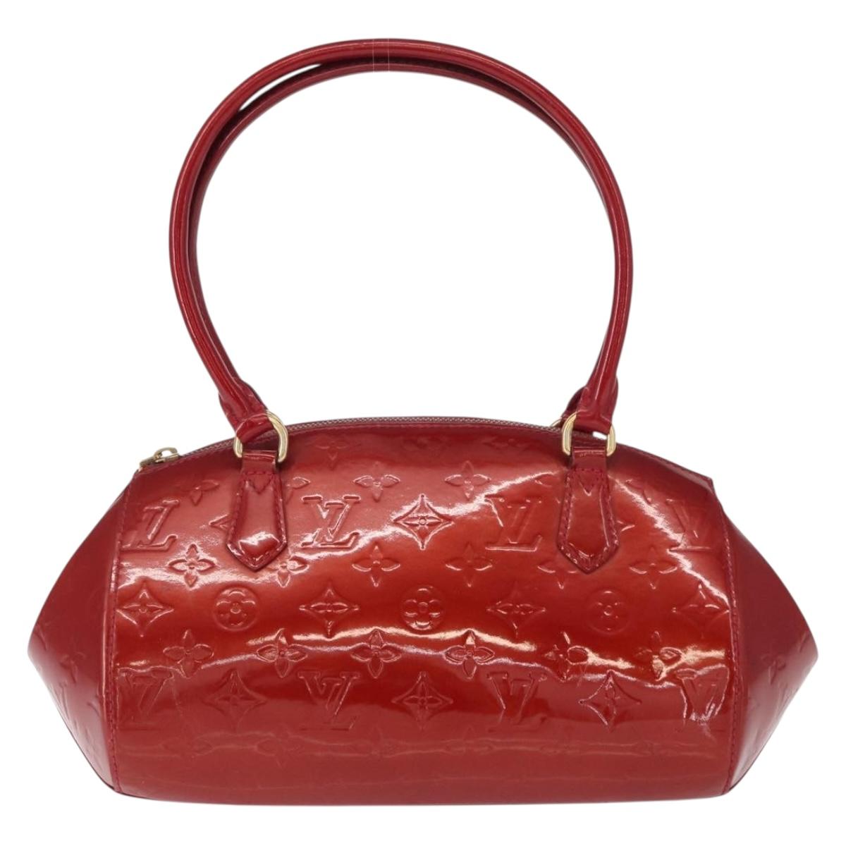 LOUIS VUITTON Monogram Vernis Sherwood PM Bag Pomme D'amour M91494 Auth 153021