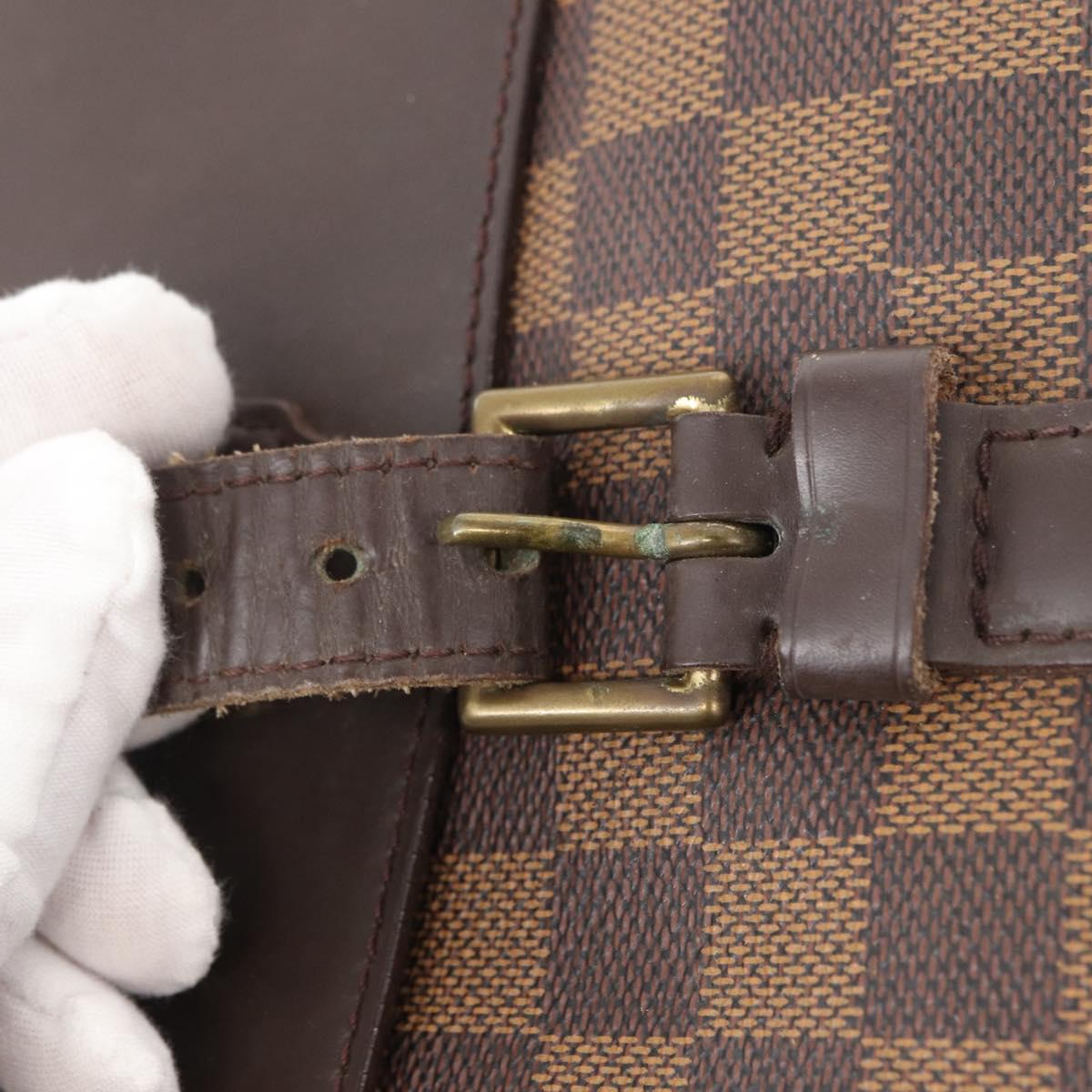 LOUIS VUITTON Damier Ebene Soho Backpack N51132 LV Auth 153022